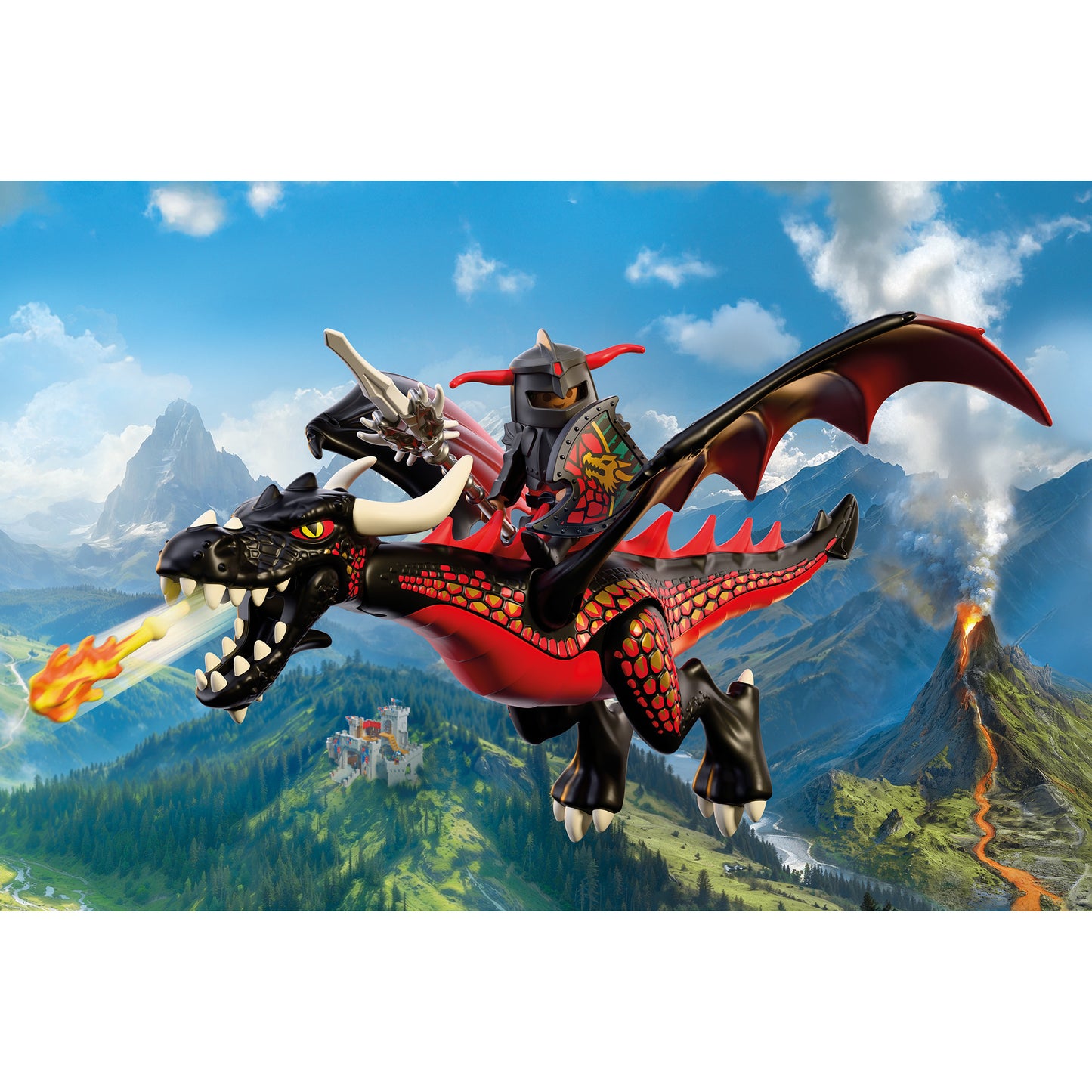 72114 Knights Schwarzer Drache, Konstruktionsspielzeug