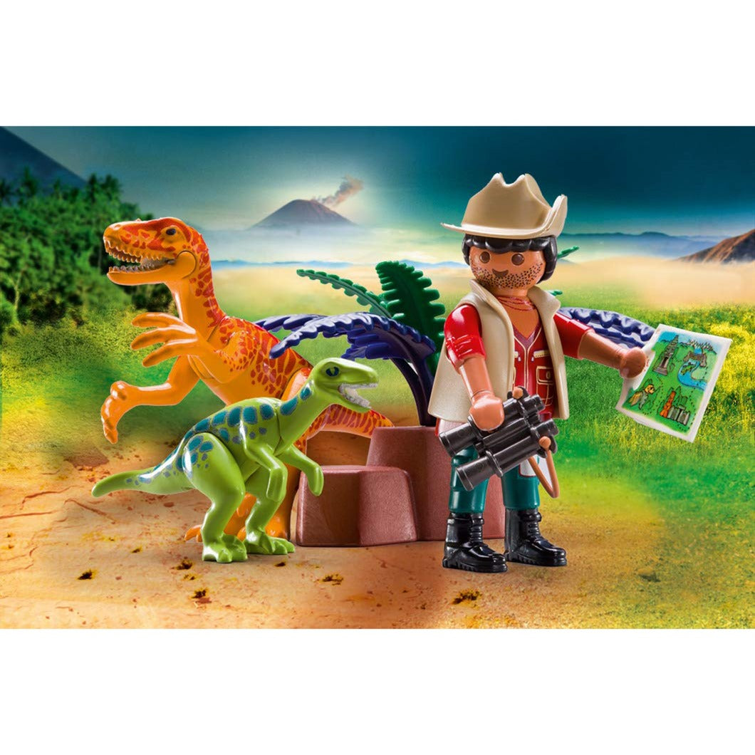 PLAYMOBIL 70108 Dino Rise Dino-Forscher zum Mitnehmen, Konstruktionsspielzeug