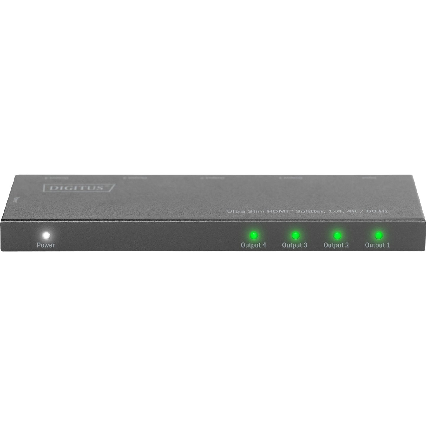 Digitus Ultra Slim HDMI Splitter, 1x4, 4K / 60 Hz (schwarz)