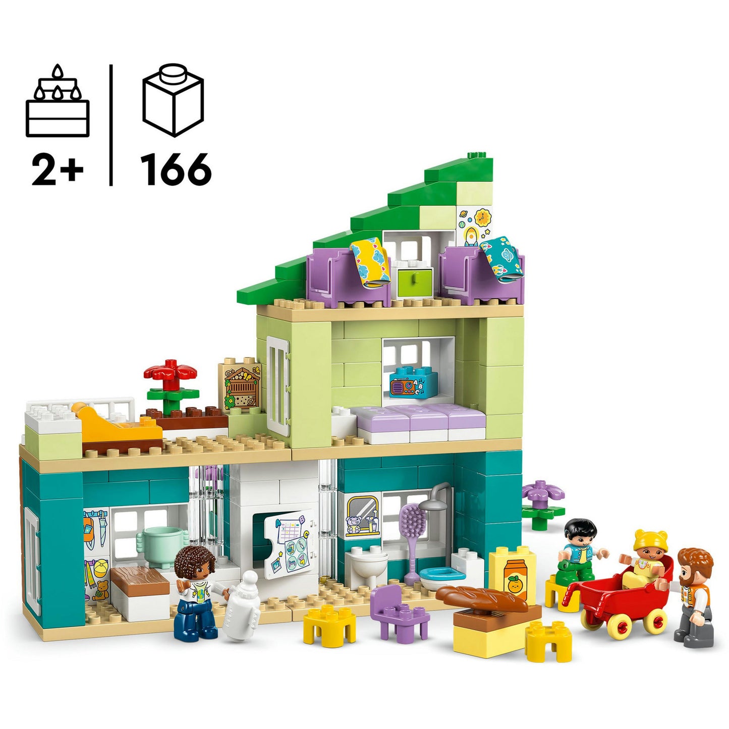 10470 DUPLO Town Modernes Familienhaus mit Figuren - 3-in-1-Set, Konstruktionsspielzeug