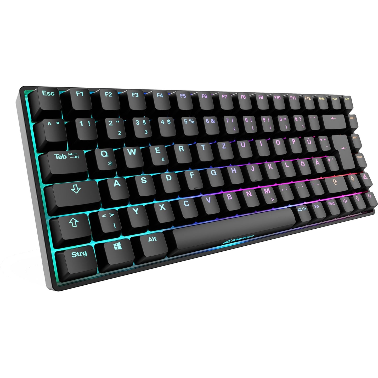 Sharkoon SKILLER SGK50 S3 (schwarz, DE-Layout, Gateron Brown)