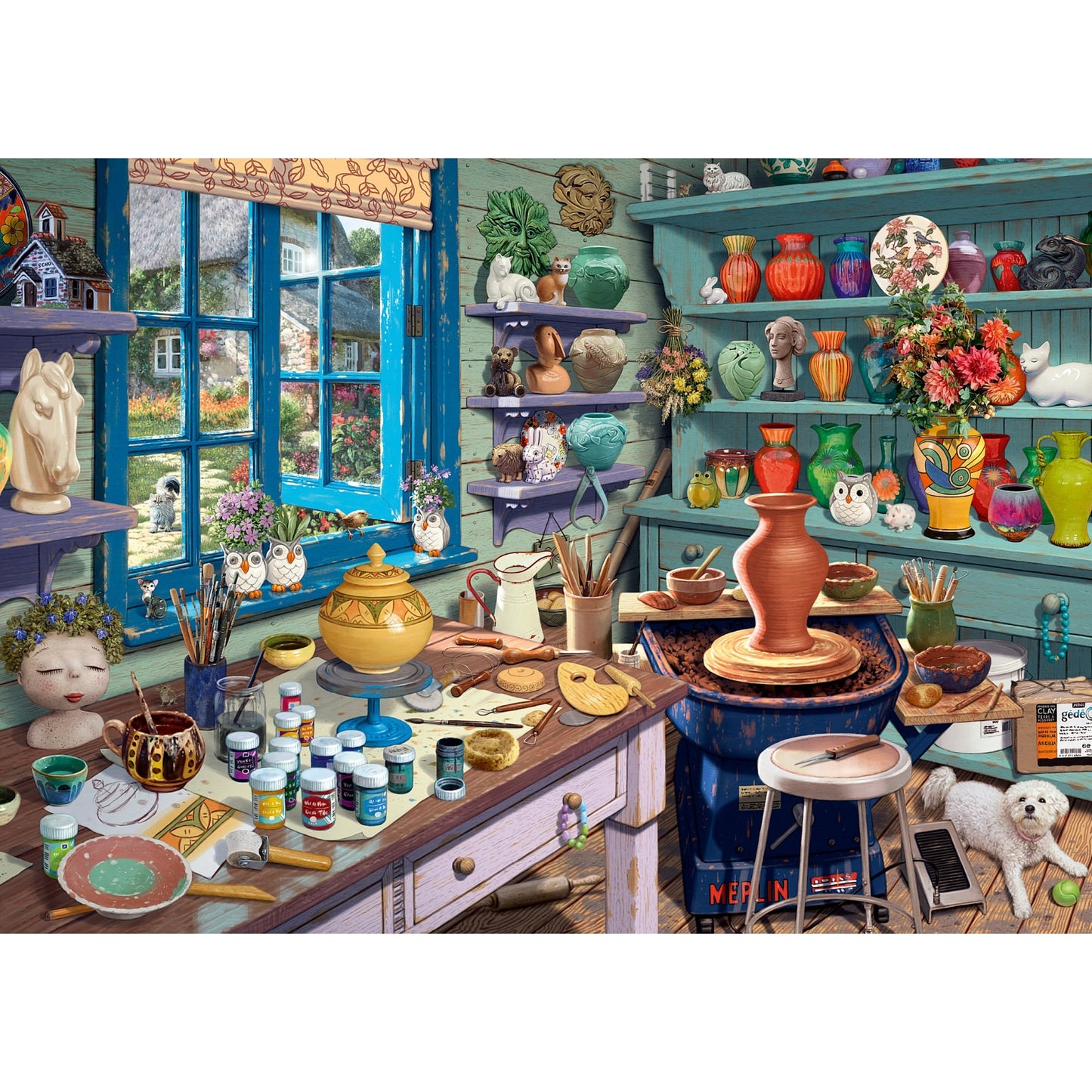 Schmidt Spiele Steve Read: Secret Puzzles - Künstler-Atelier (1000 Teile)
