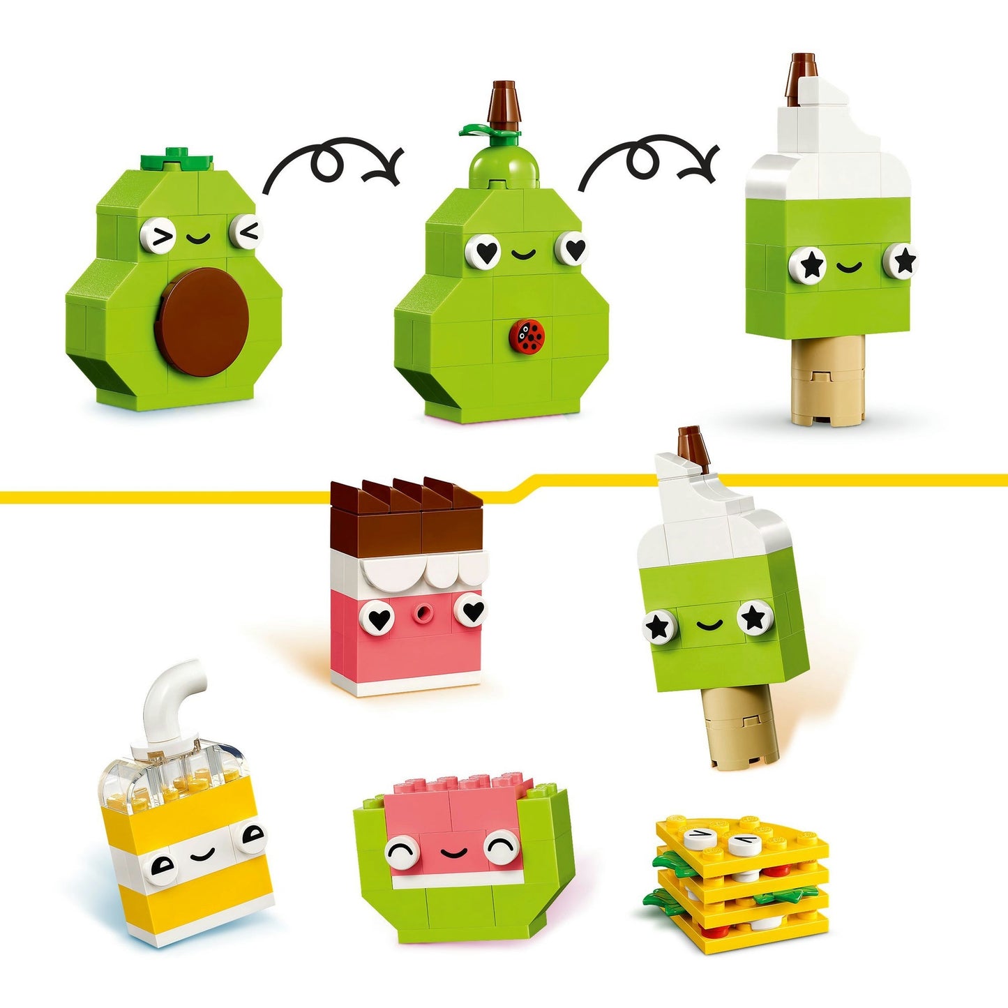 11039 Classic Kreativer Snack Bauspass, Konstruktionsspielzeug