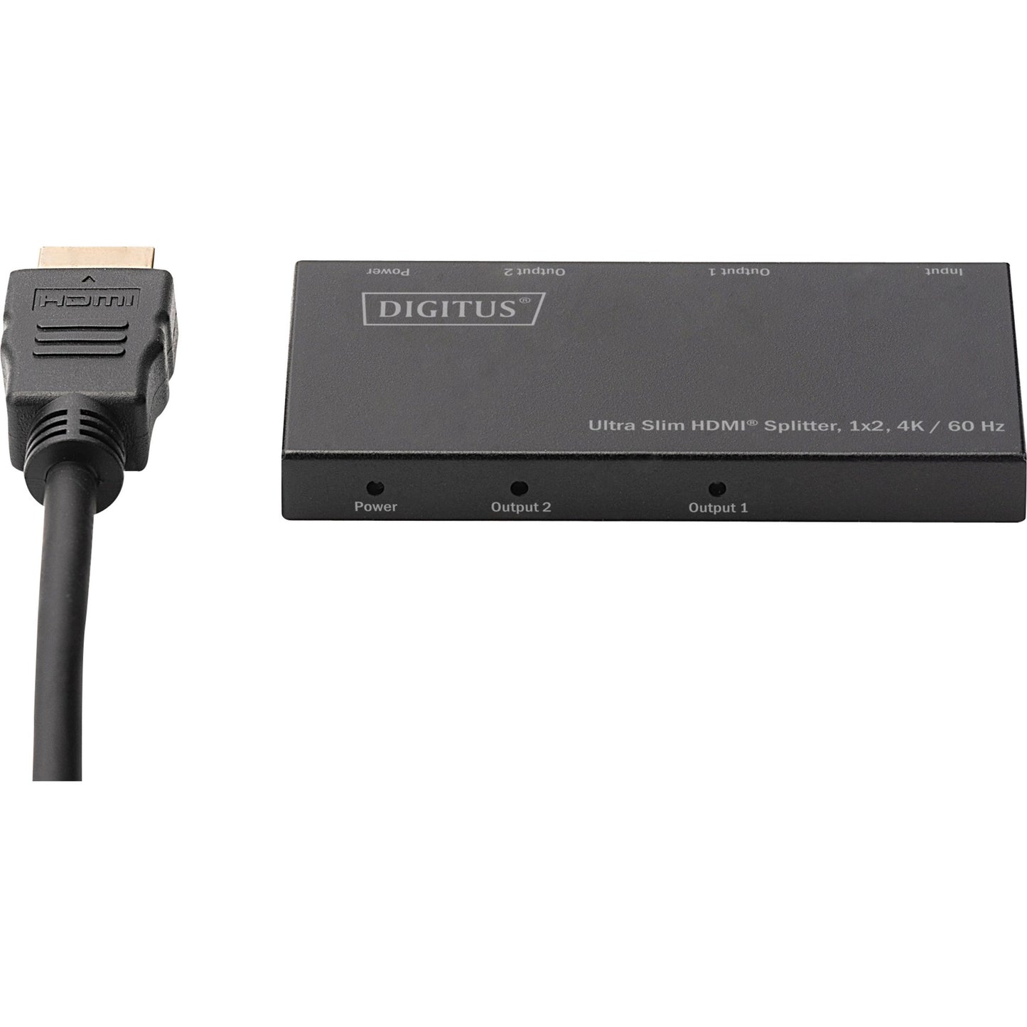 Digitus Ultra Slim HDMI Splitter, 1x2, 4K / 60 Hz (schwarz)