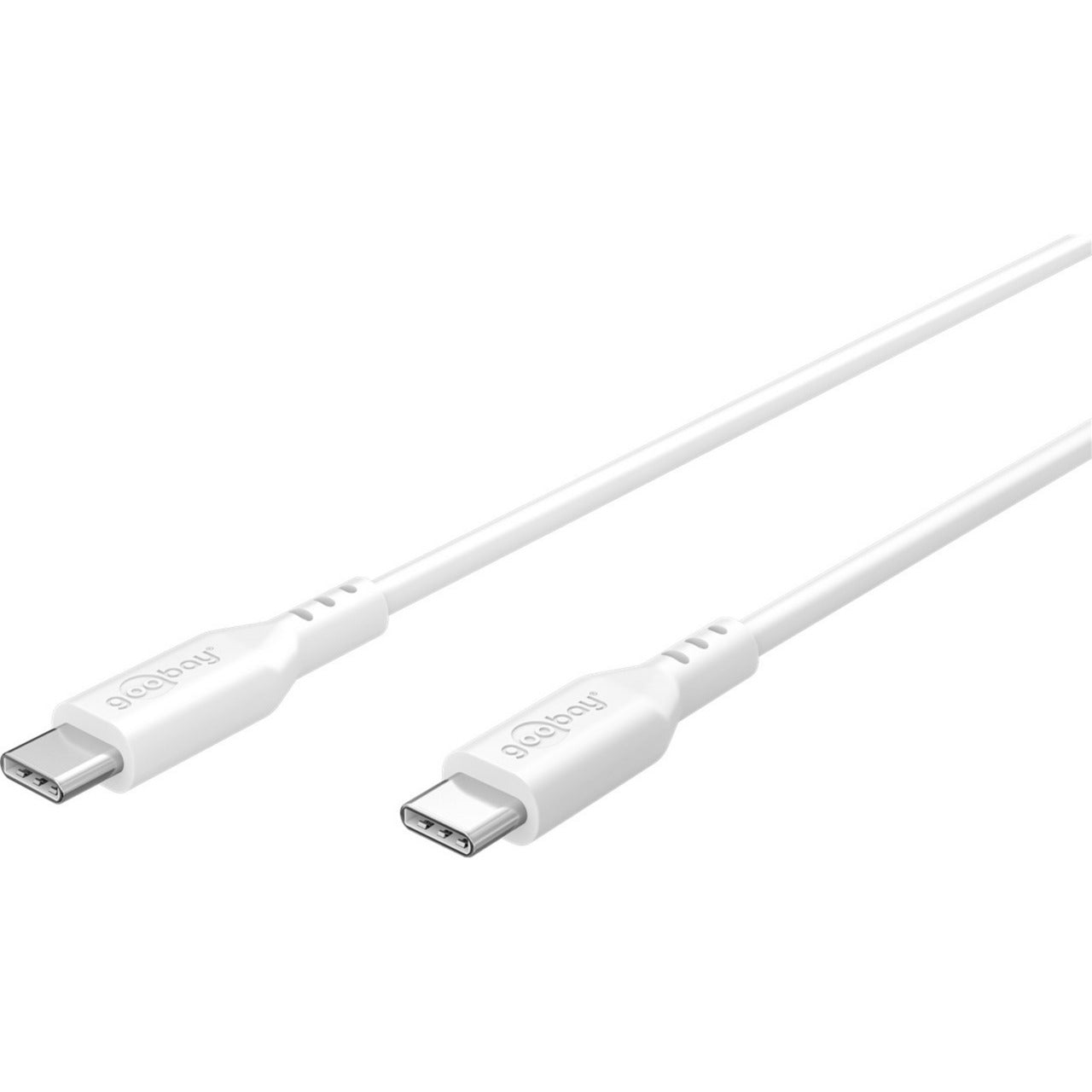 USB 2.0 Silikonkabel weiss, USB-C Stecker > USB-C Stecker