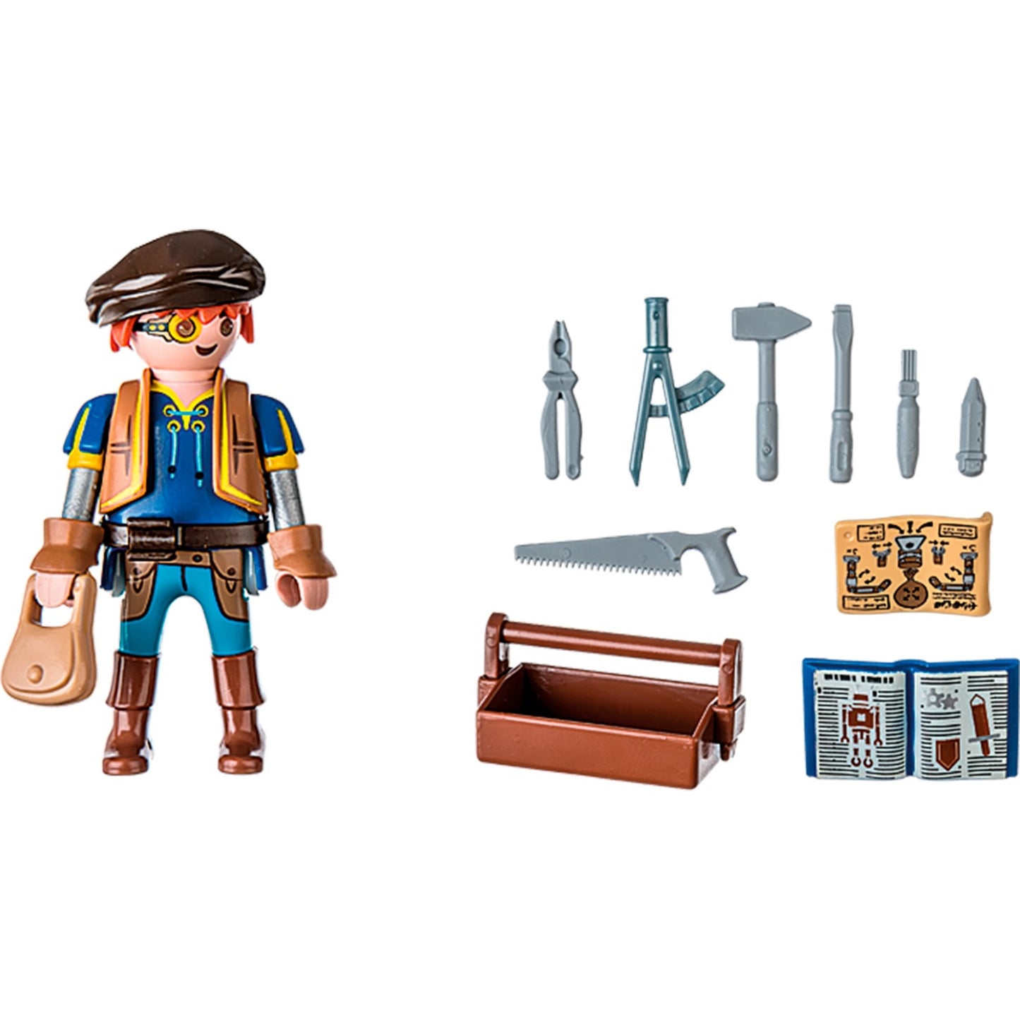 PLAYMOBIL 71302 Novelmore - Dario mit Werkzeug, Konstruktionsspielzeug