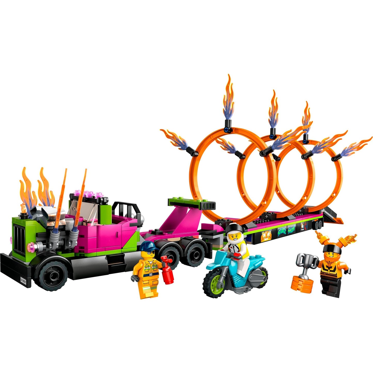 LEGO 60357 City Stunttruck mit Feuerreifen-Challenge, Konstruktionsspielzeug