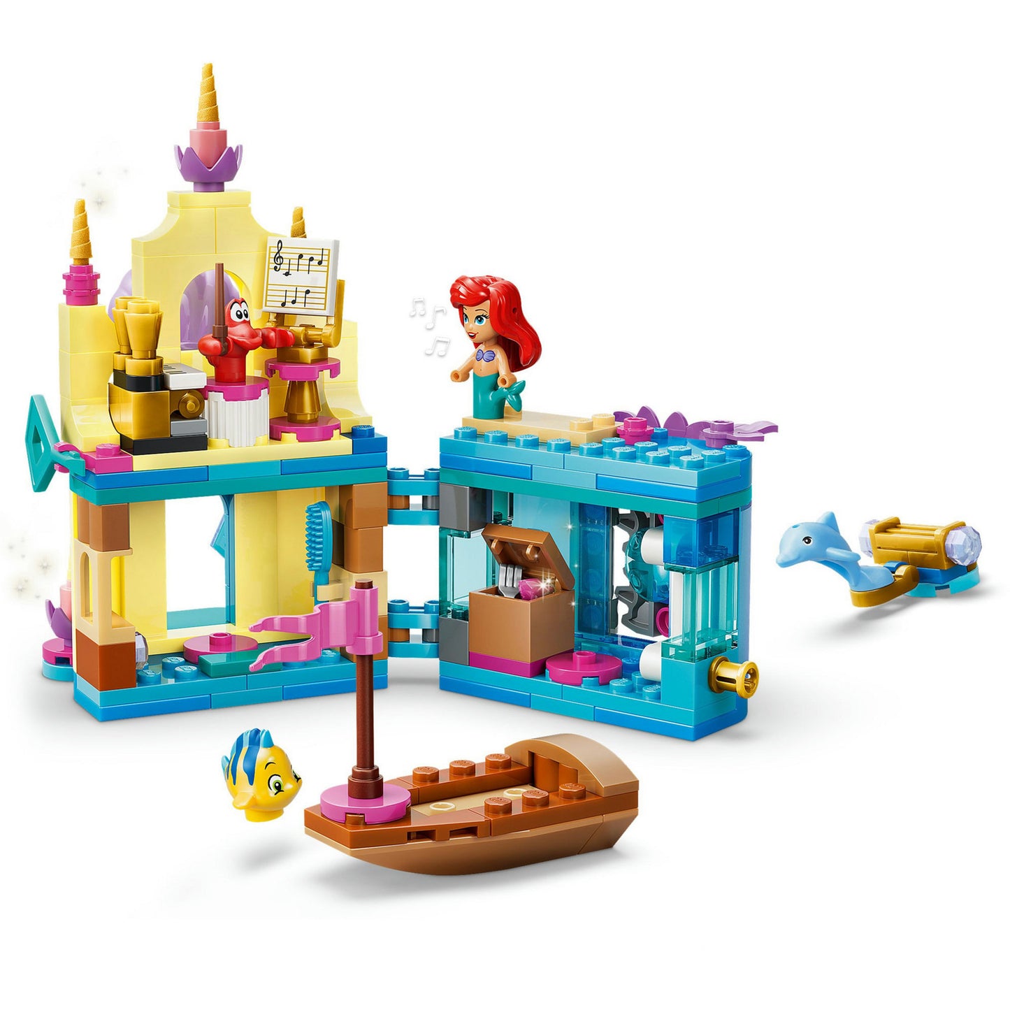43285 Disney Princess Arielles Magisches Mini-Schloss, Konstruktionsspielzeug