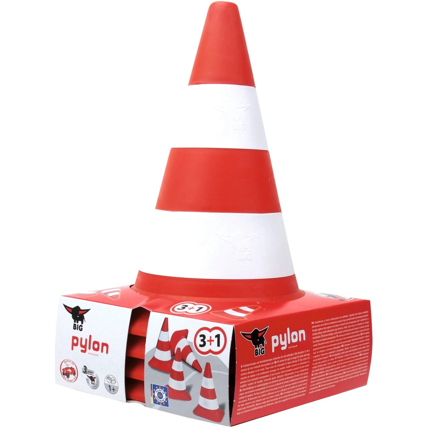 BIG Pylonen Set 4 Stück (orange/weiss)