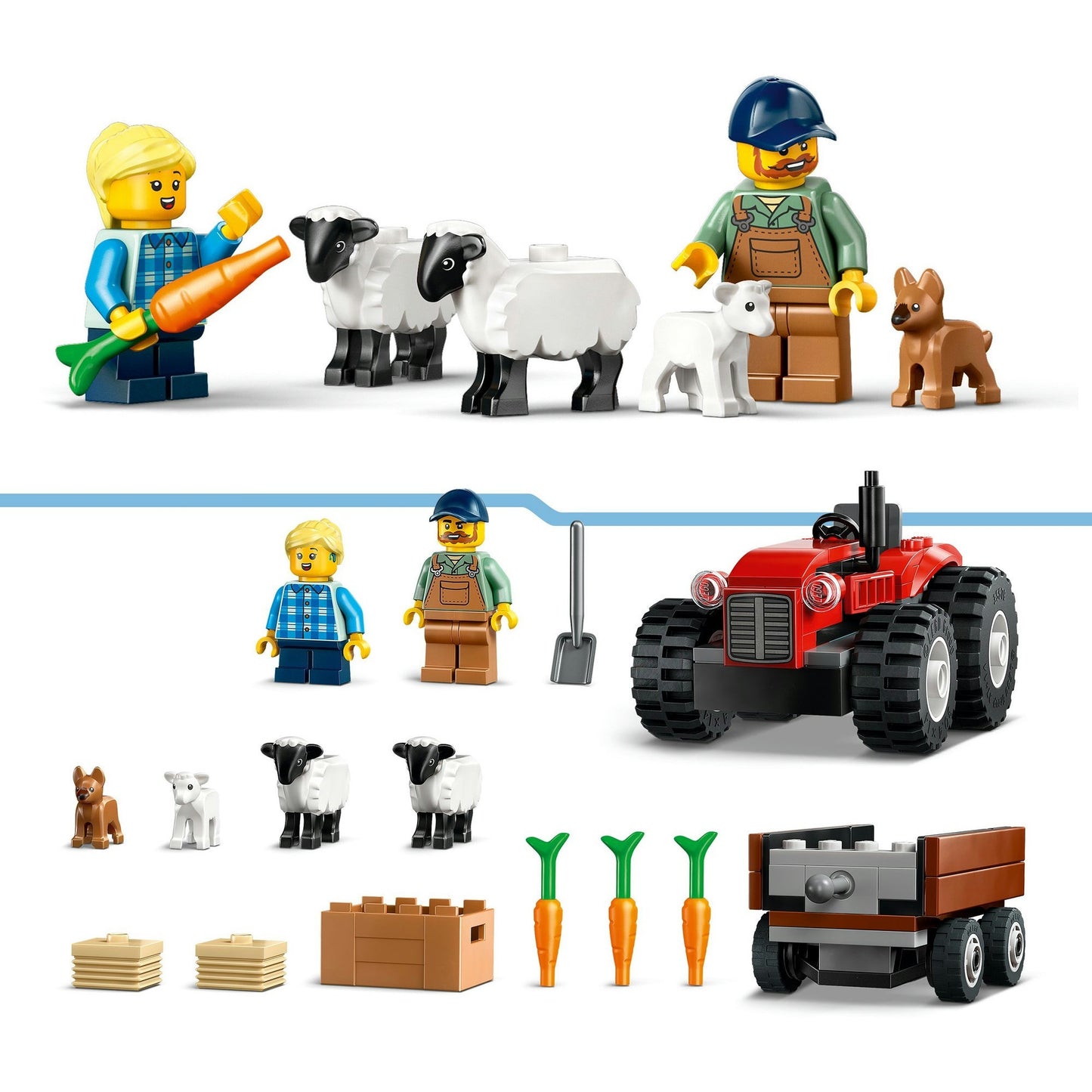 60461 City Traktor mit Anhänger, Konstruktionsspielzeug