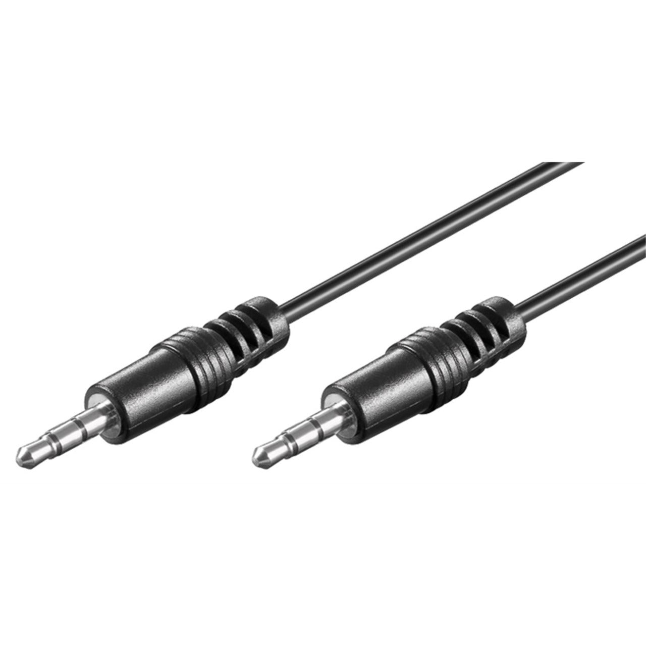 Goobay Audiokabel 3,5mm > 3,5mm (schwarz, 2,5 Meter)