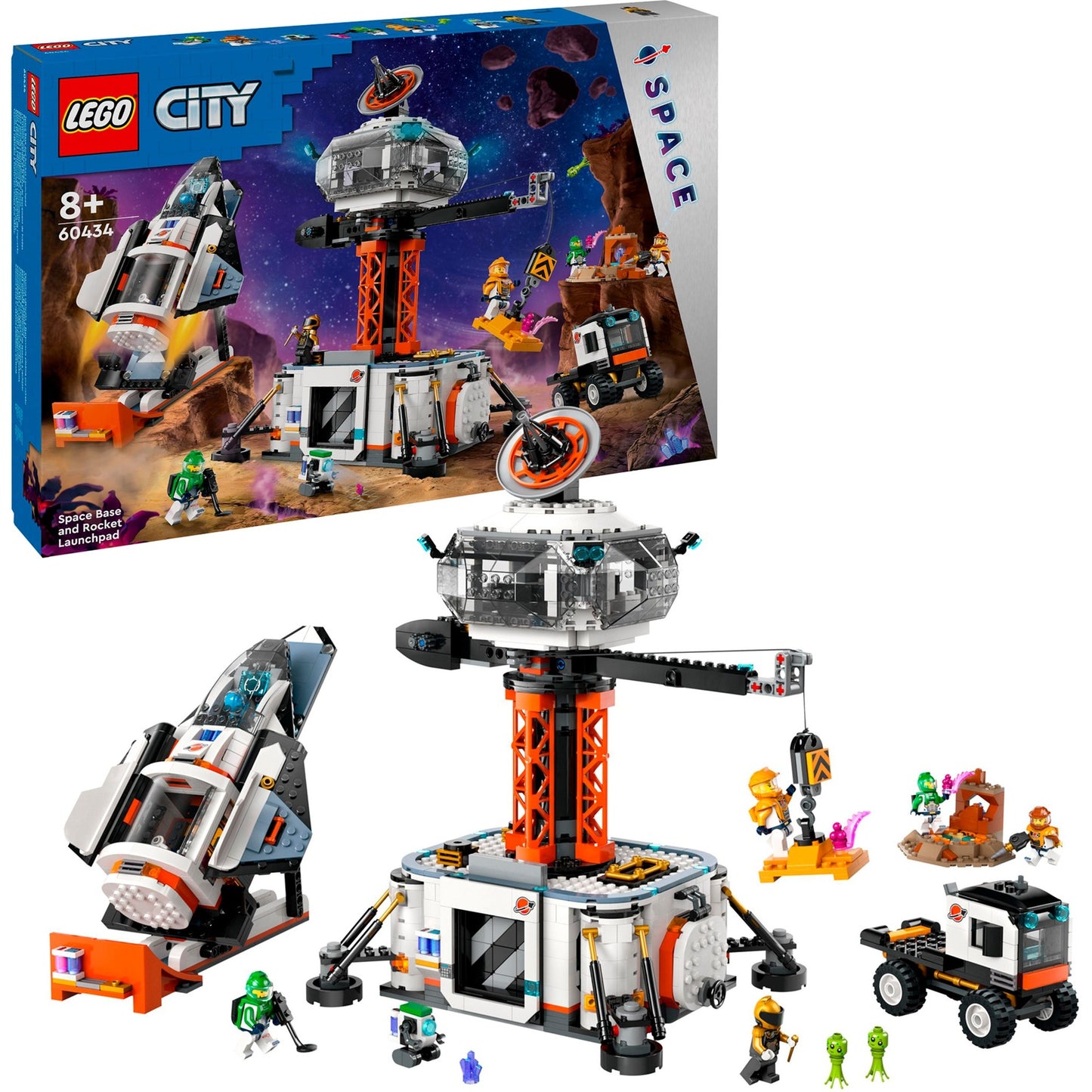 LEGO 60434 City Raumbasis mit Startrampe, Konstruktionsspielzeug