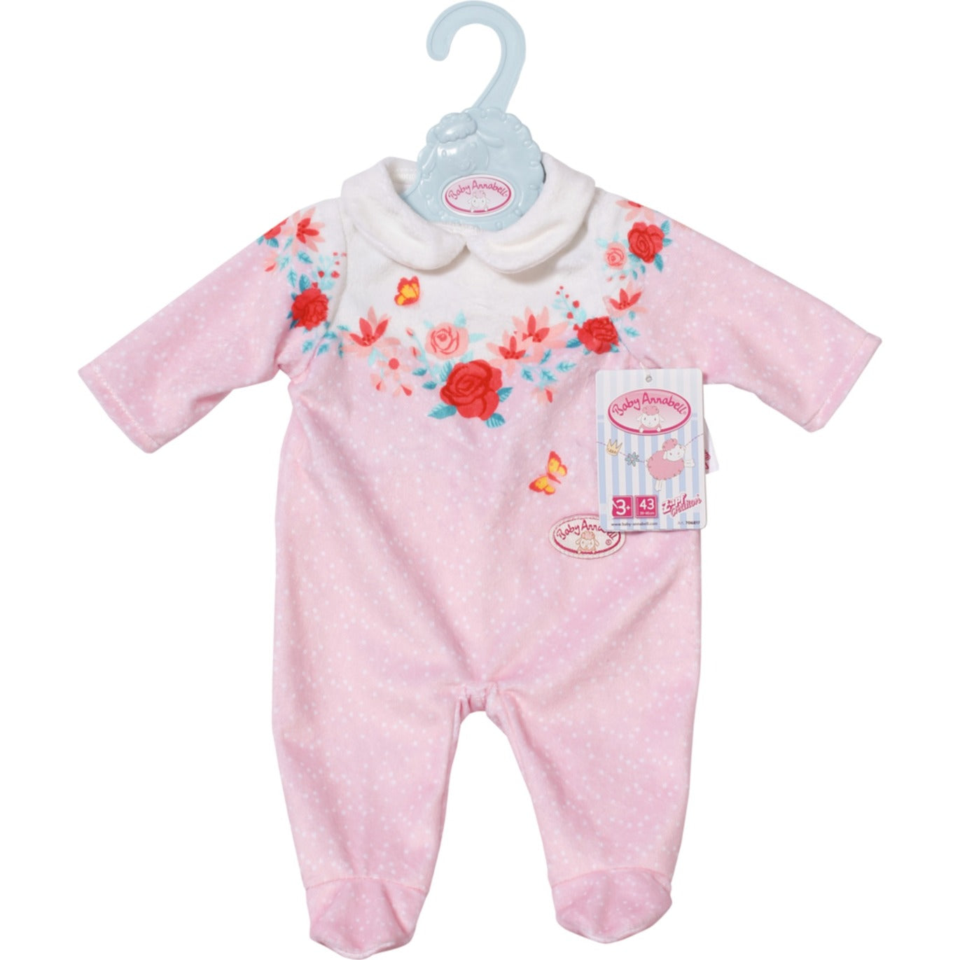 ZAPF Creation Baby Annabell® Strampler rosa Blumen 43cm