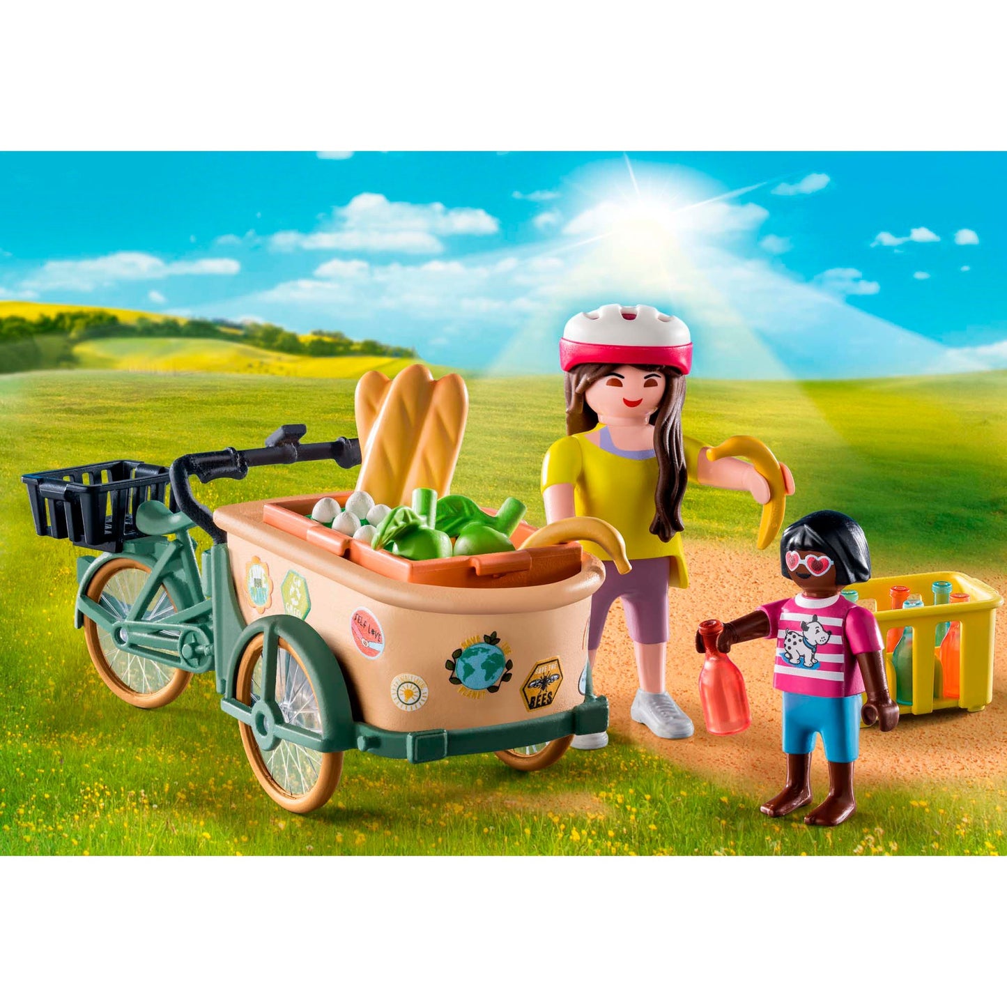 PLAYMOBIL 71306 Country Lastenfahrrad, Konstruktionsspielzeug