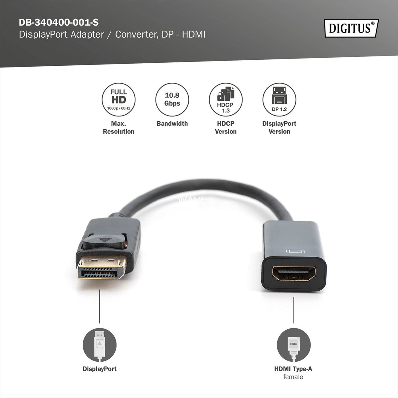 DisplayPort auf HDMI Adapter / Konverter