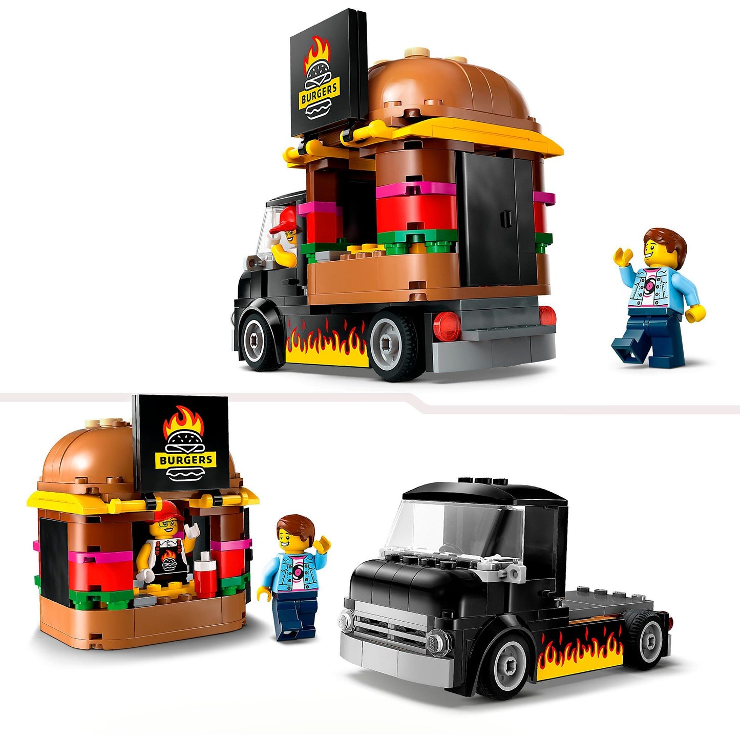 LEGO 60404 City Burger-Truck, Konstruktionsspielzeug