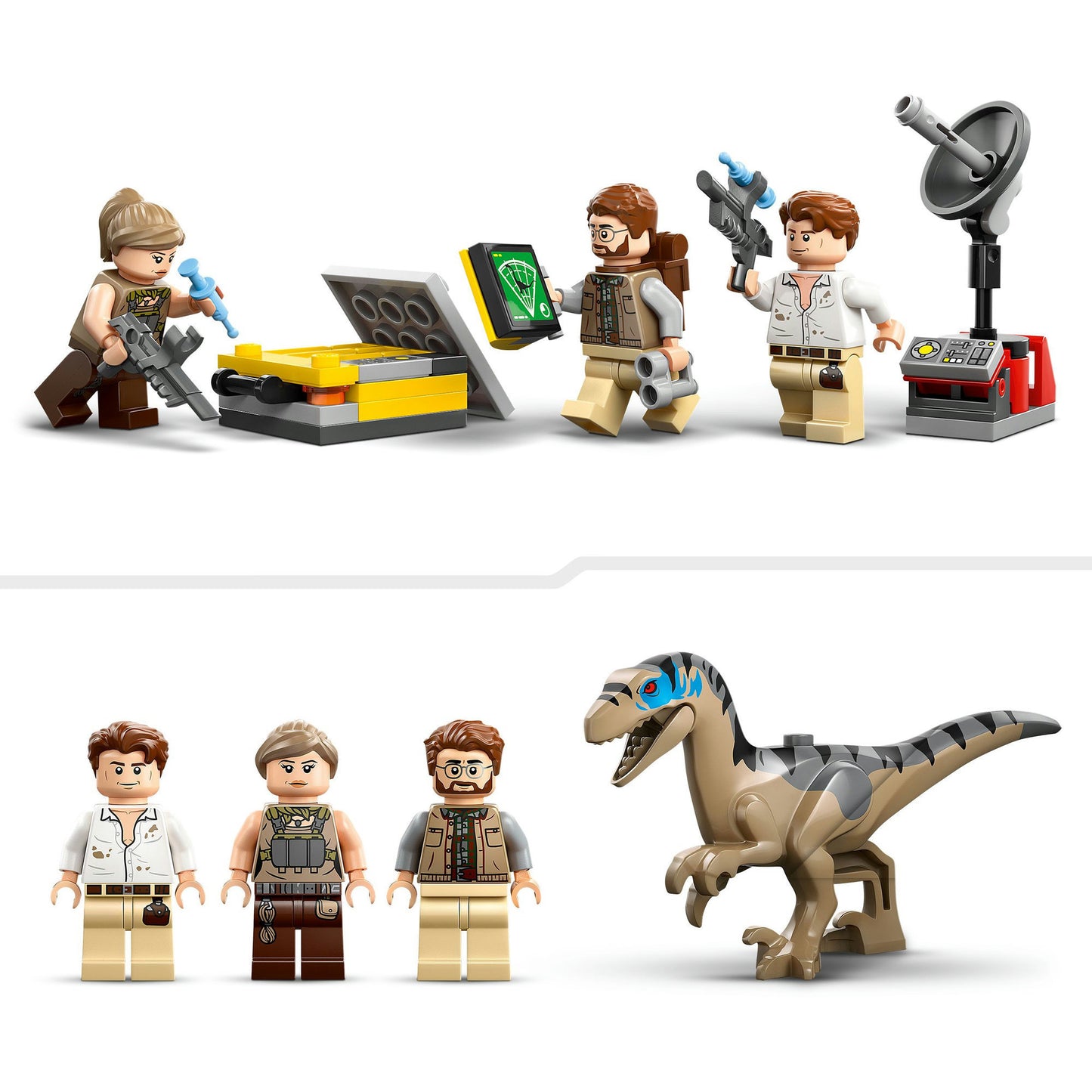 76973 Jurassic World Raptor & Titanosaurus: Grosse Fährtensuche, Konstruktionsspielzeug