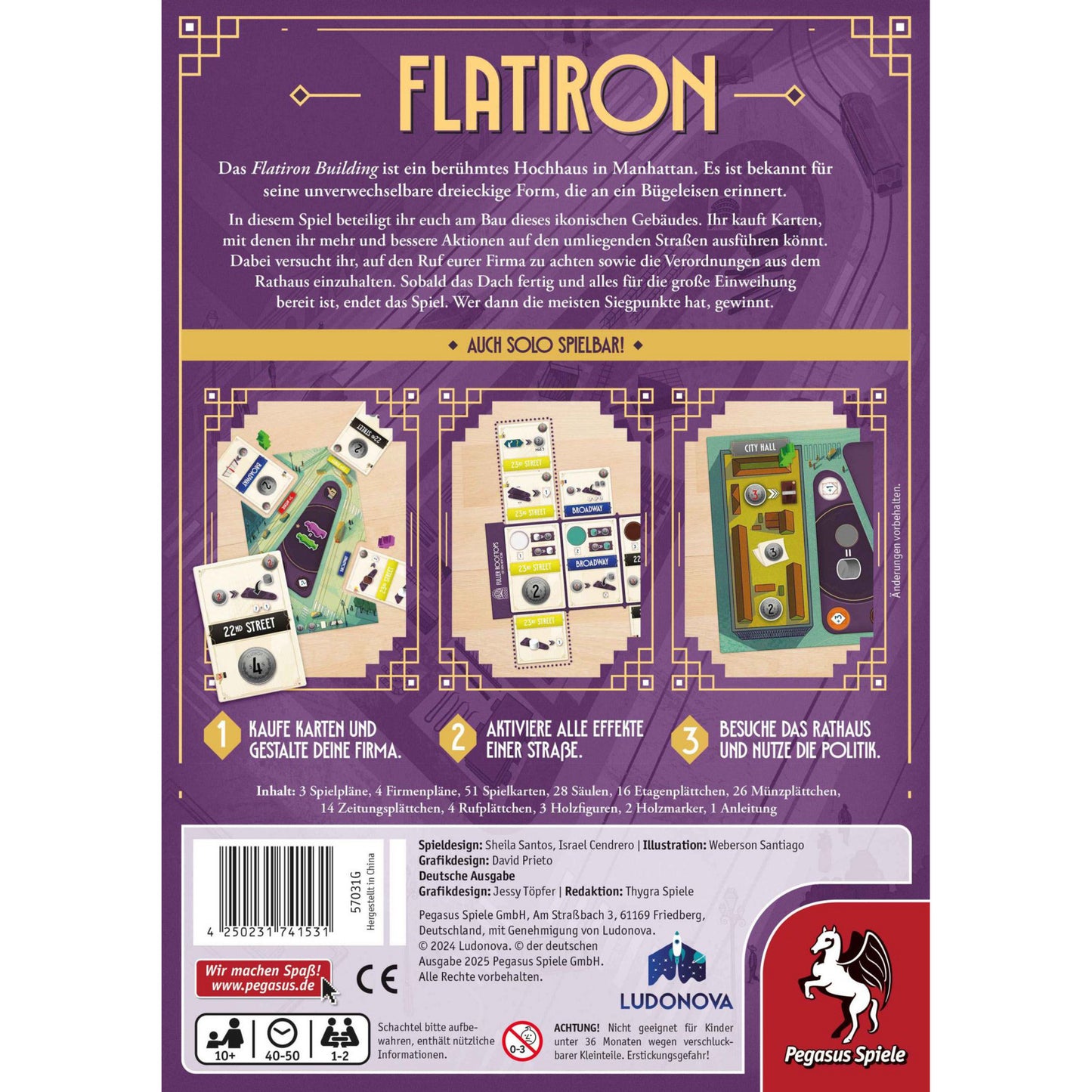 Flatiron, Brettspiel