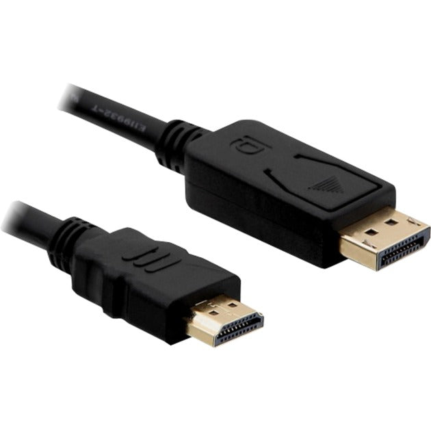 DeLOCK Adapterkabel DisplayPort-Stecker > HDMI-Stecker (schwarz, 3 Meter)