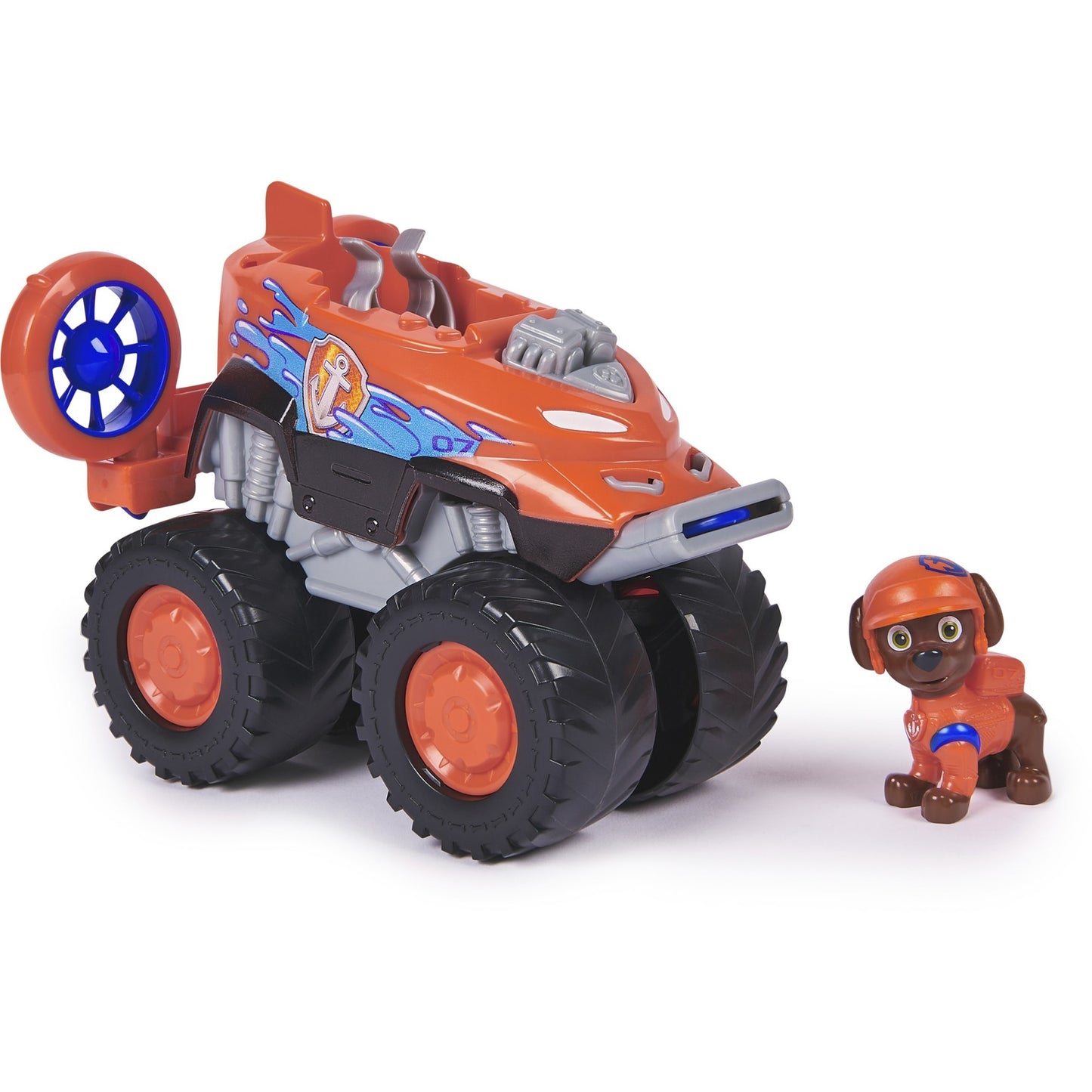 Paw Patrol Rescue Wheels - Zumas Monstertruck mit Geschoss-Abwurf und Hundefigur Zuma, Spielfahrzeug
