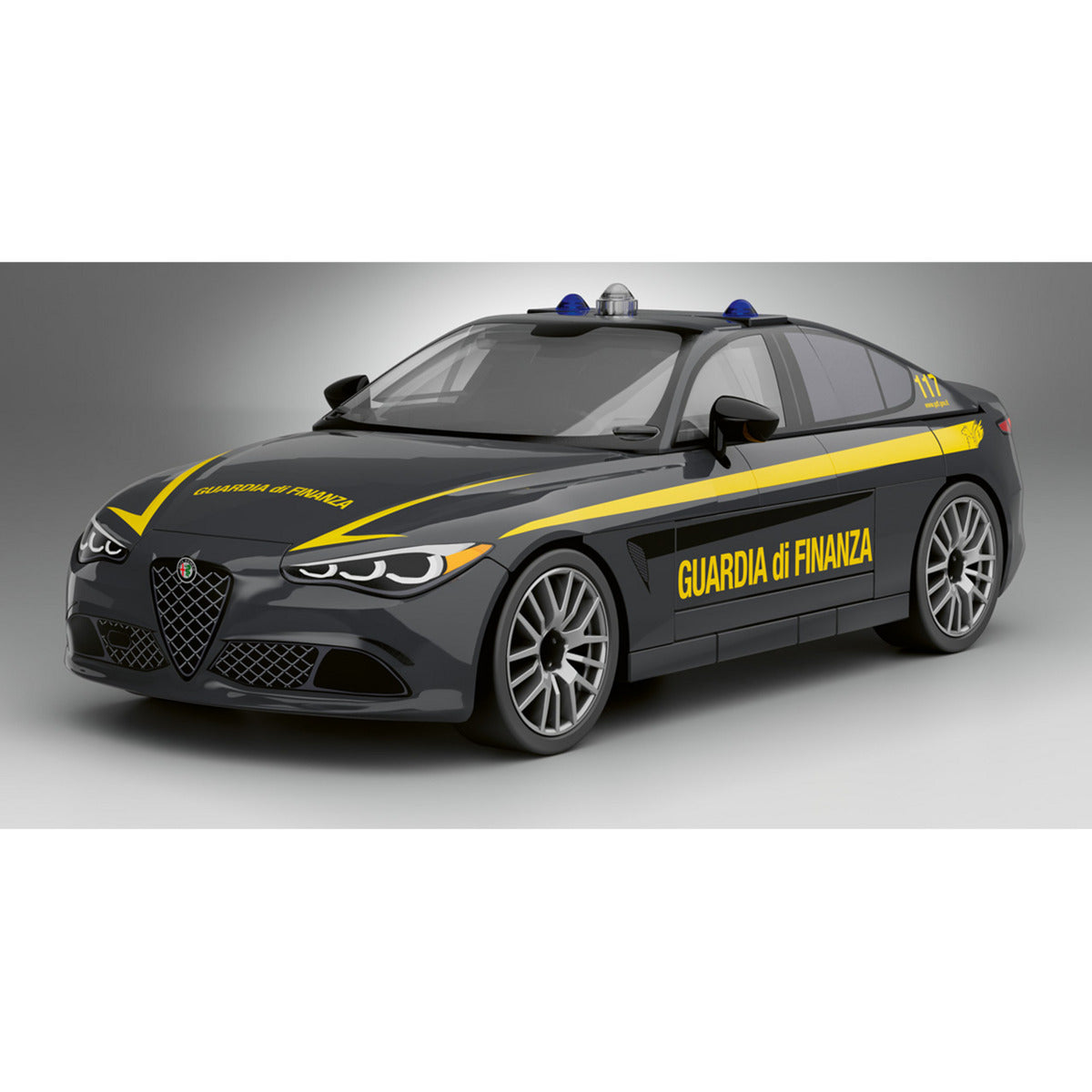Giulia Quadrifoglio Guardia di Finanza, Konstruktionsspielzeug
