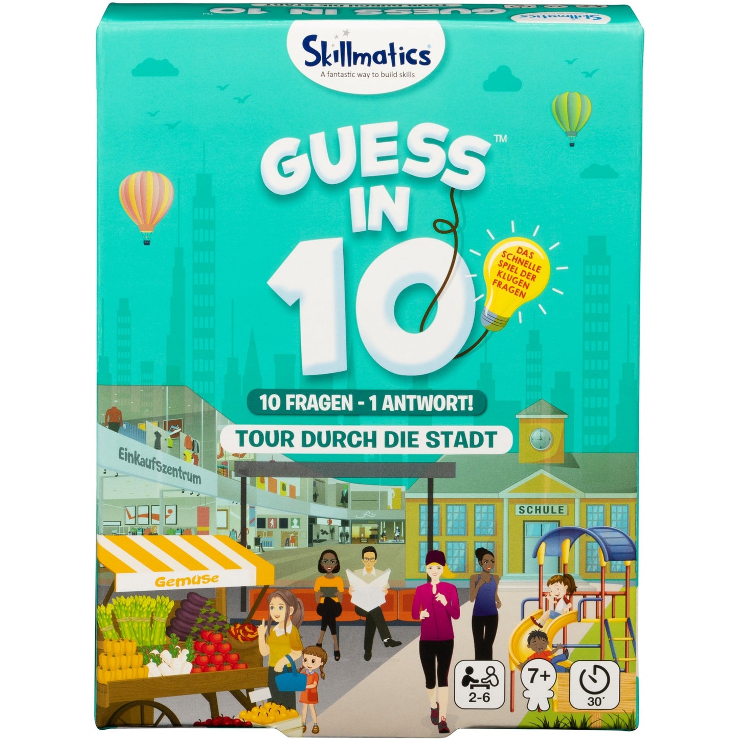 Spin Master Guess in 10 - Ratespiel "Tour durch die Stadt" - Mit 10 Fragen zur Antwort (deutsche Ausgabe), Quizspiel