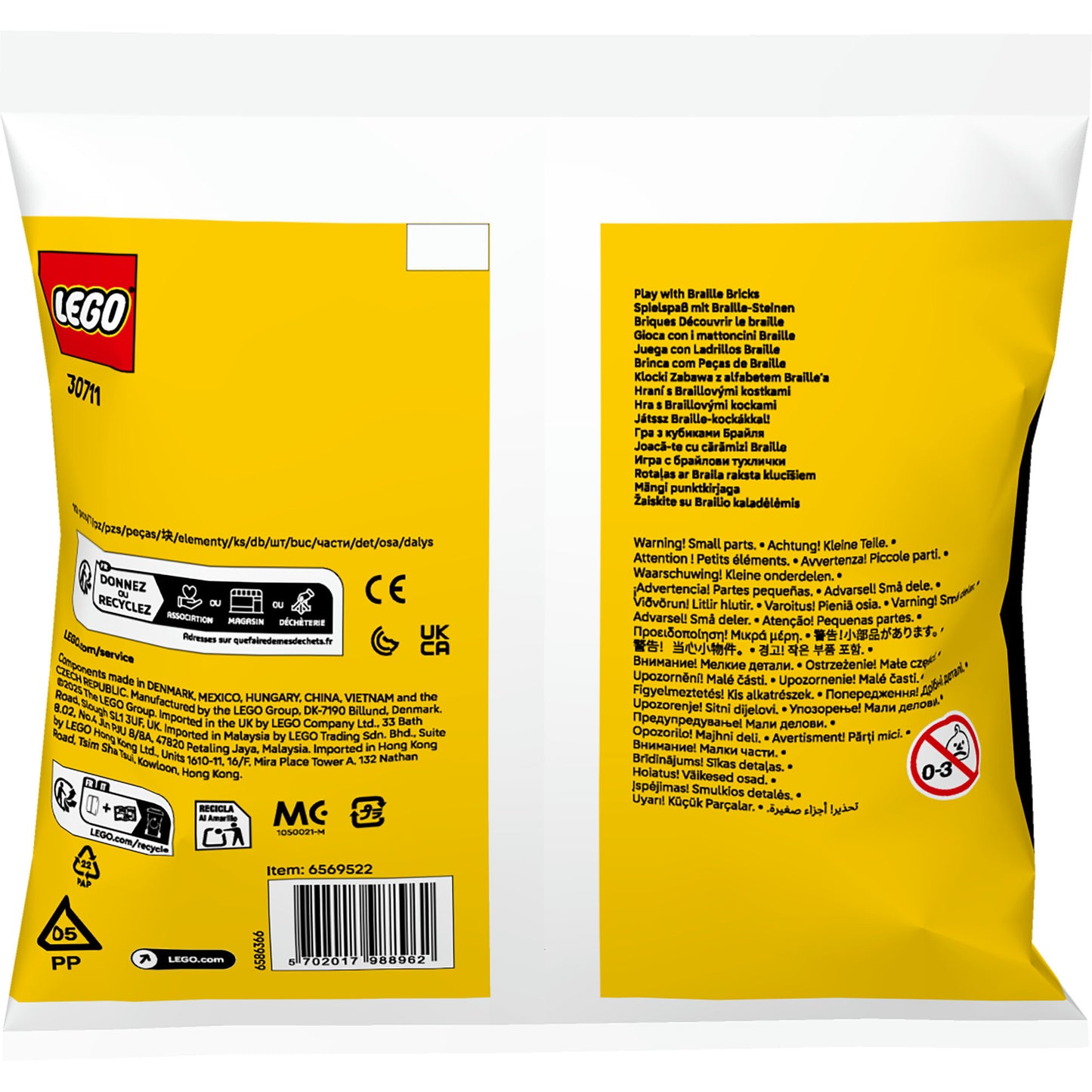 30711 Spielspass mit Braille-Steinen, Konstruktionsspielzeug