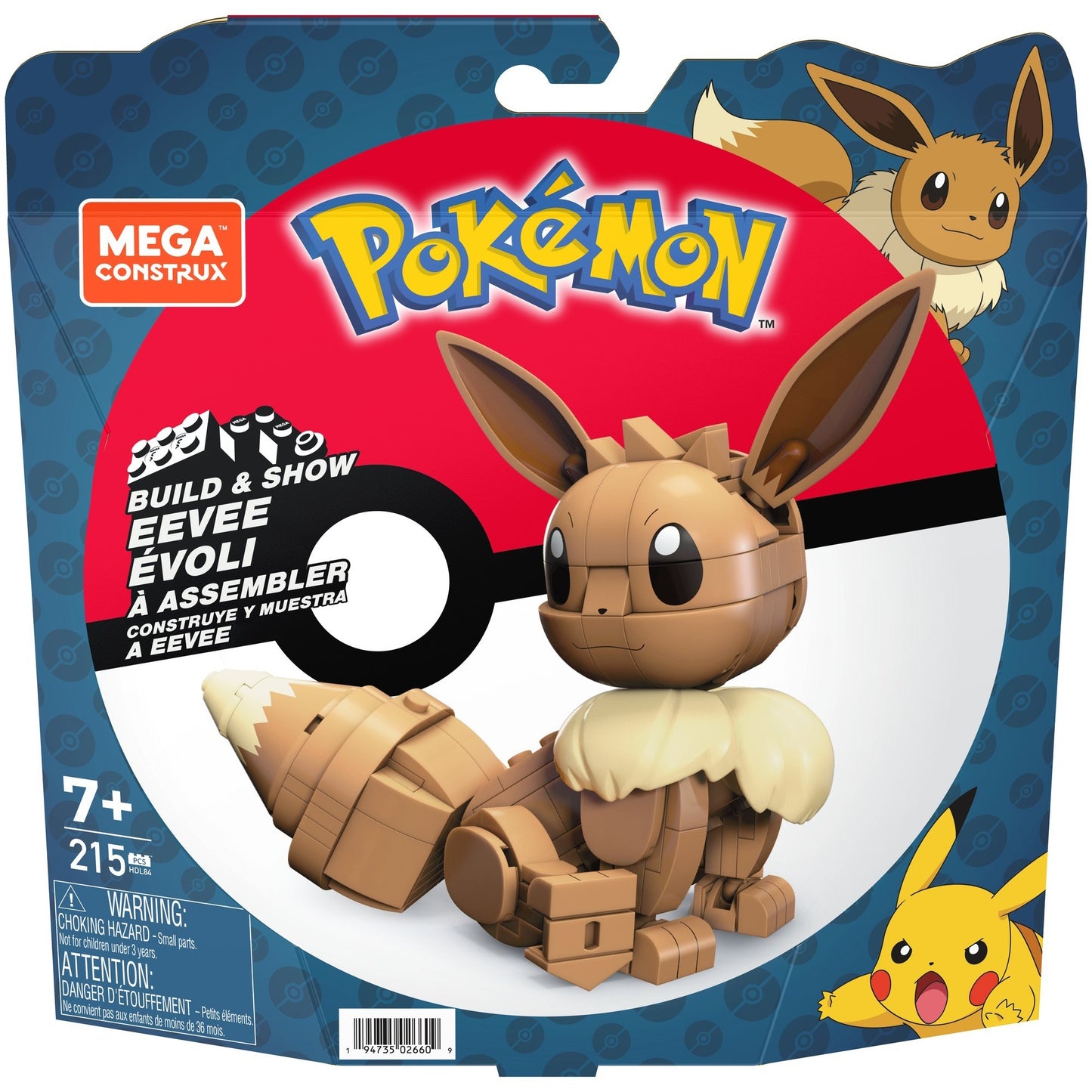 MEGA Pokémon Build & Show Eevee, Konstruktionsspielzeug