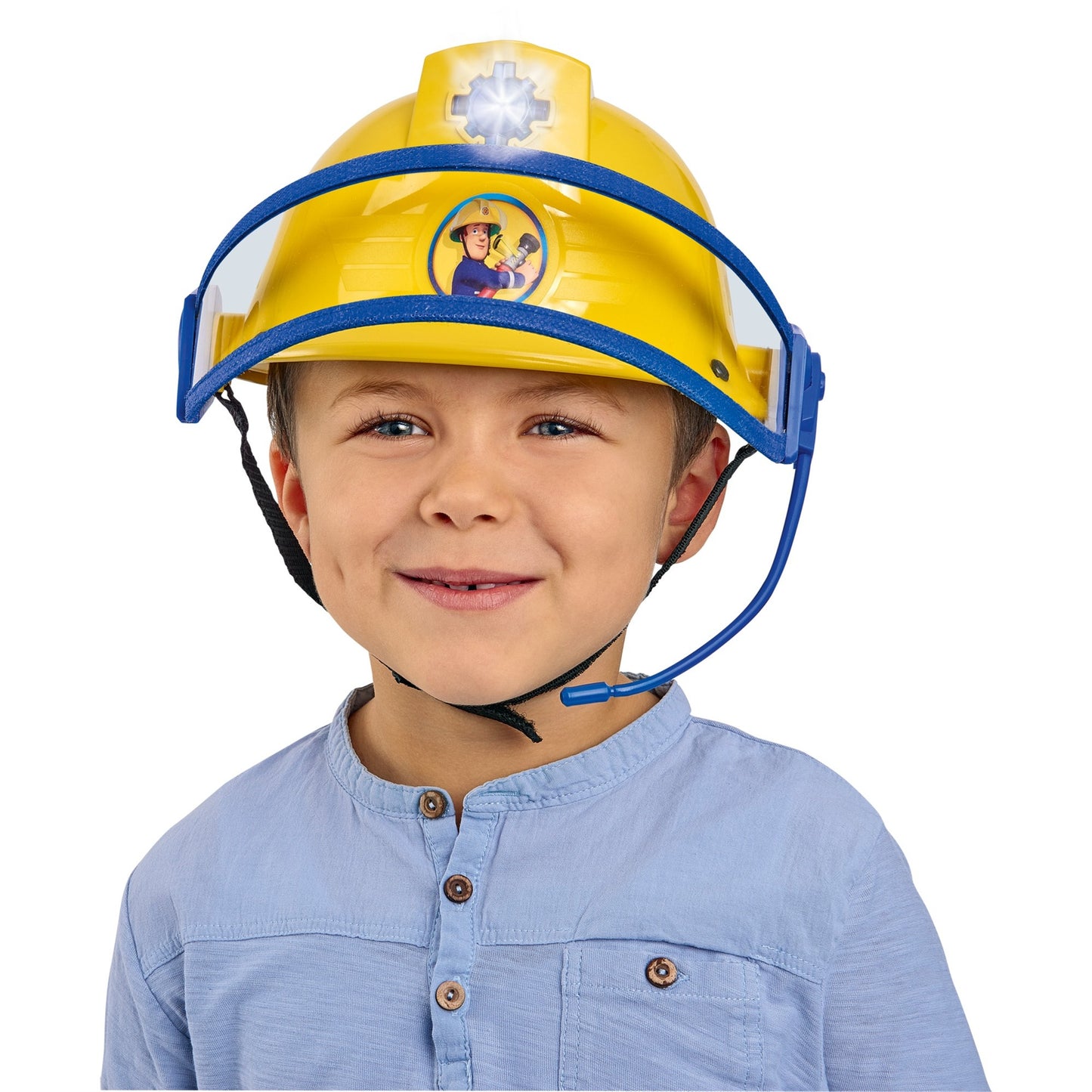 Simba Feuerwehrmann Sam Feuerwehr Helm mit Funktion (gelb)