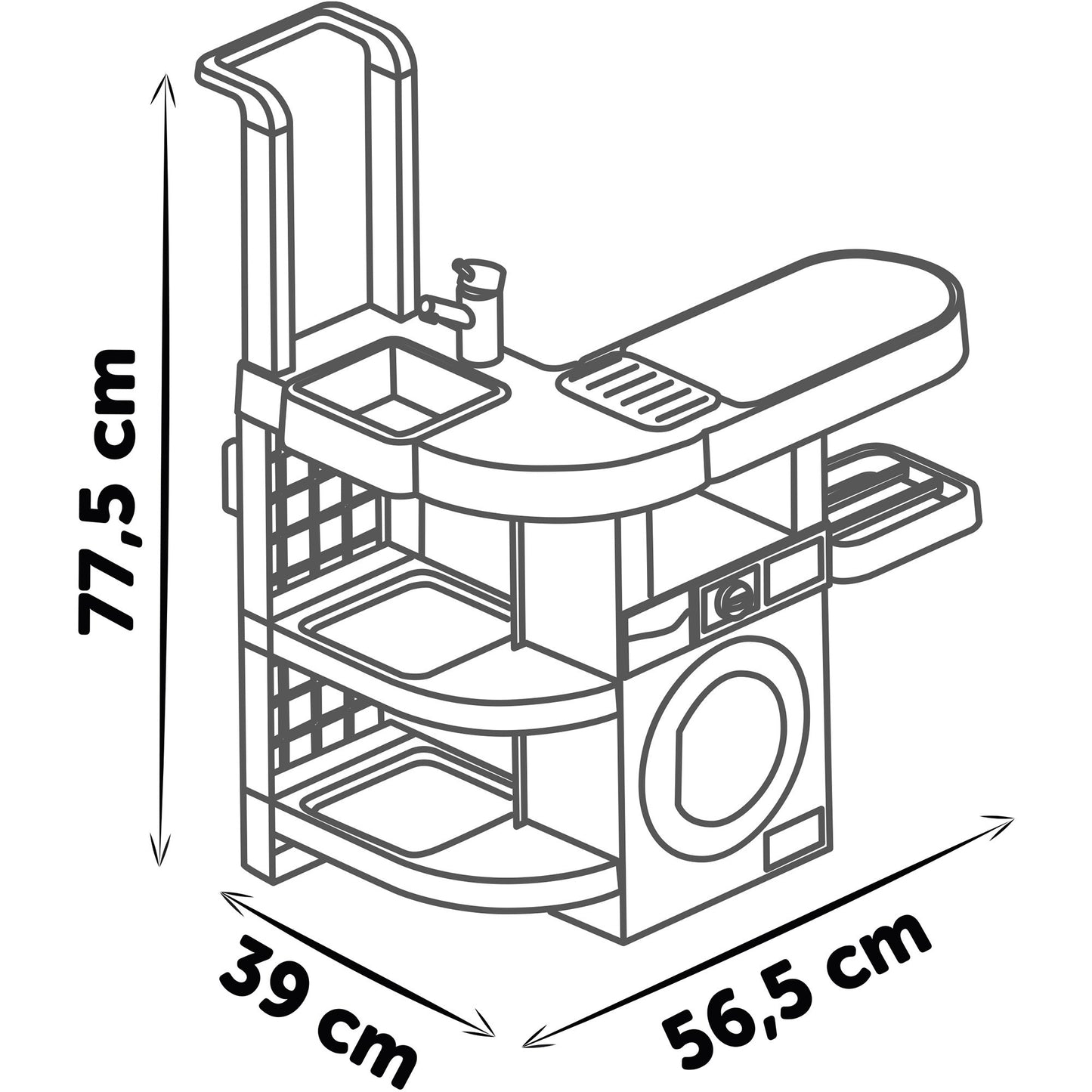 Rowenta Haushalts-Set Waschküche, Kinderhaushaltsgerät
