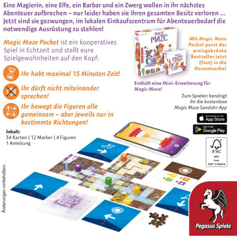 Magic Maze Pocket, Brettspiel