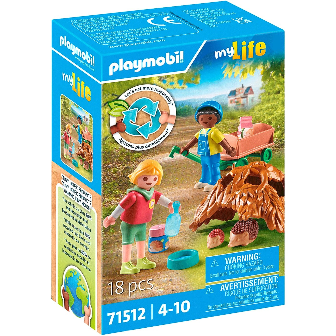 PLAYMOBIL 71512 City Life Pflege der Igelfamilie, Konstruktionsspielzeug