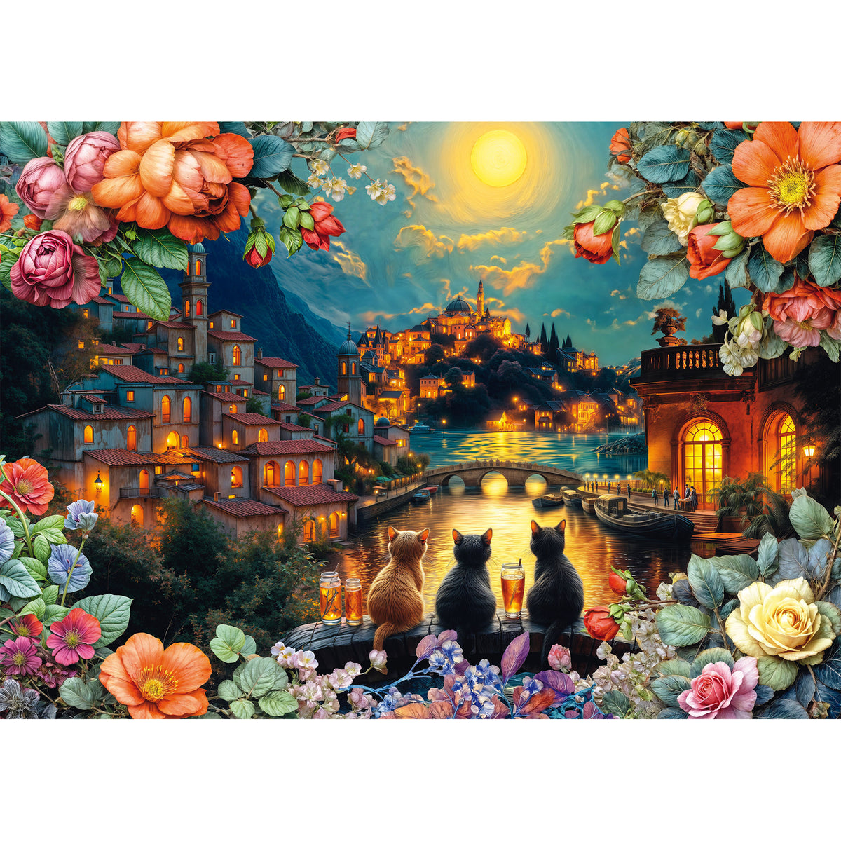 Trio im Mondlicht, Puzzle