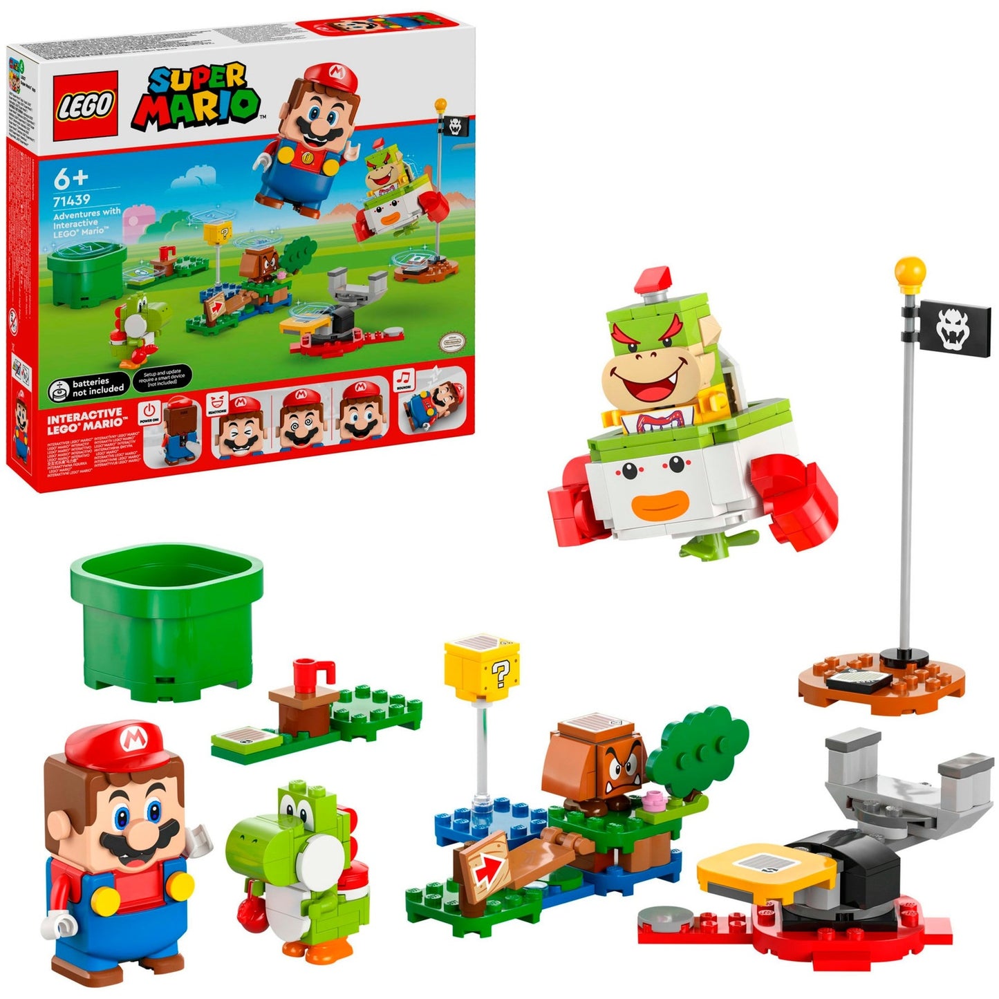 LEGO 71439 Super Mario Abenteuer mit dem interaktiven LEGO Mario, Konstruktionsspielzeug