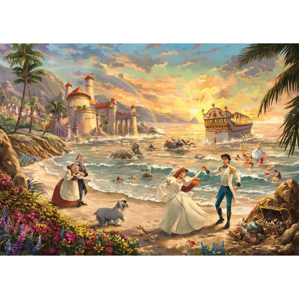 Schmidt Spiele Thomas Kinkade Studios: Disney Dreams Collection - The Little Mermaid Celebration of Love (1000 Teile)