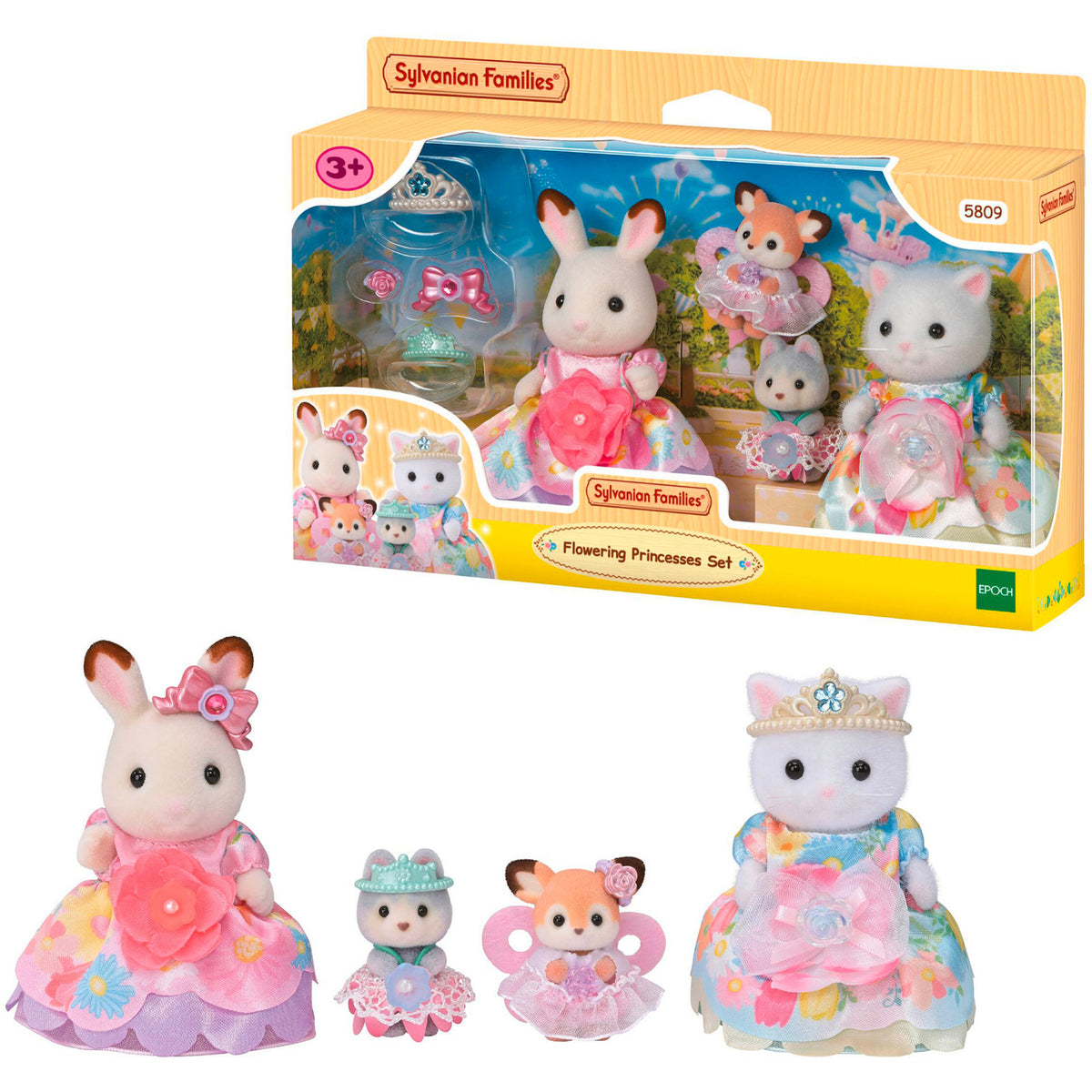 Sylvanian Families - Blumenprinzessinnen Figurenset, Konstruktionsspielzeug