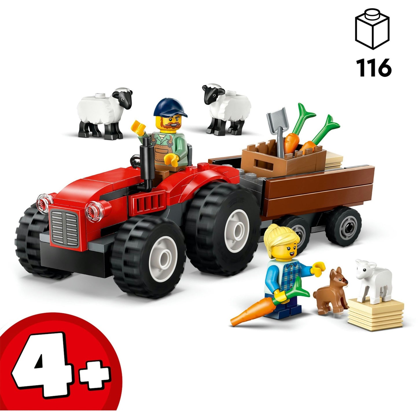 60461 City Traktor mit Anhänger, Konstruktionsspielzeug