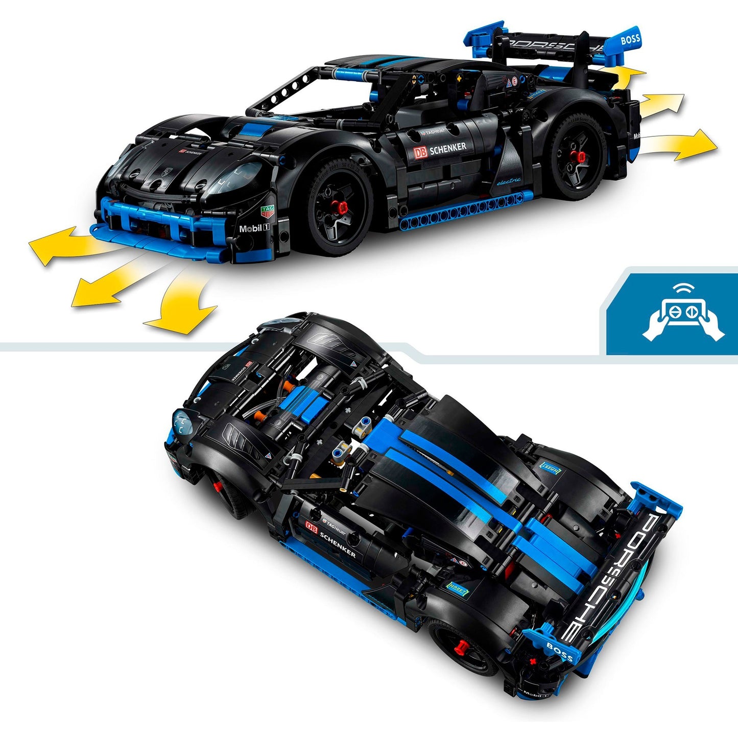 LEGO 42176 Technic Porsche GT4 e-Performance Rennwagen, Konstruktionsspielzeug