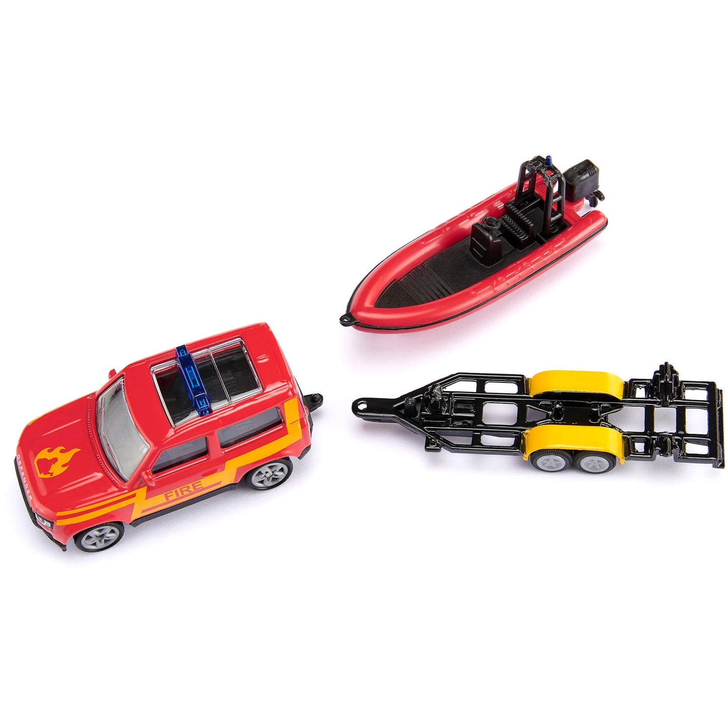 BLISTER Land Rover Defender mit Boot, Modellfahrzeug