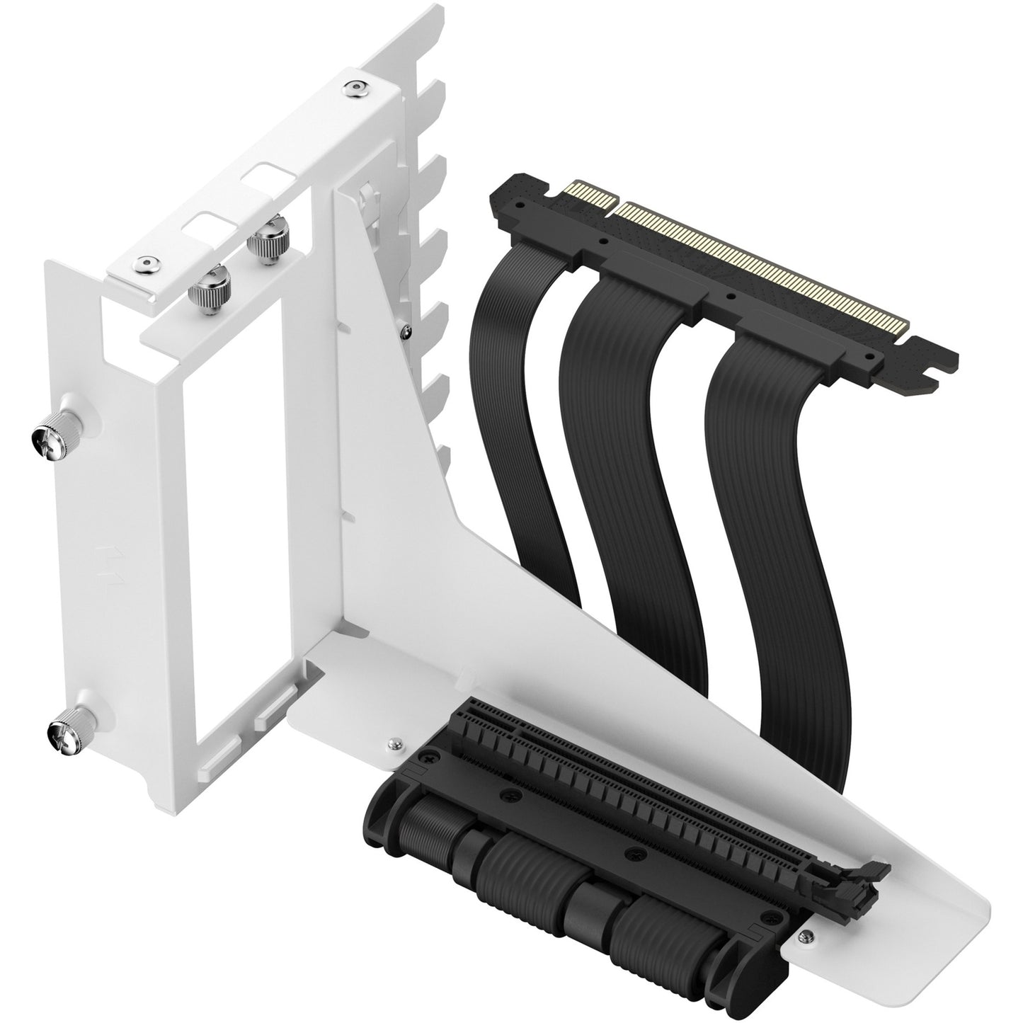 Fractal Design Flex 2 PCIe 4.0 x16 White, Halterung + Verlängerungskabel (weiss/schwarz, 19,5cm)