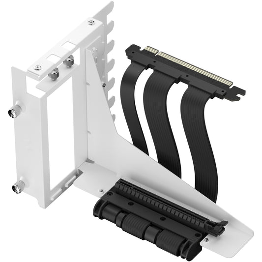 Fractal Design Flex 2 PCIe 4.0 x16 White, Halterung + Verlängerungskabel (weiss/schwarz, 19,5cm)