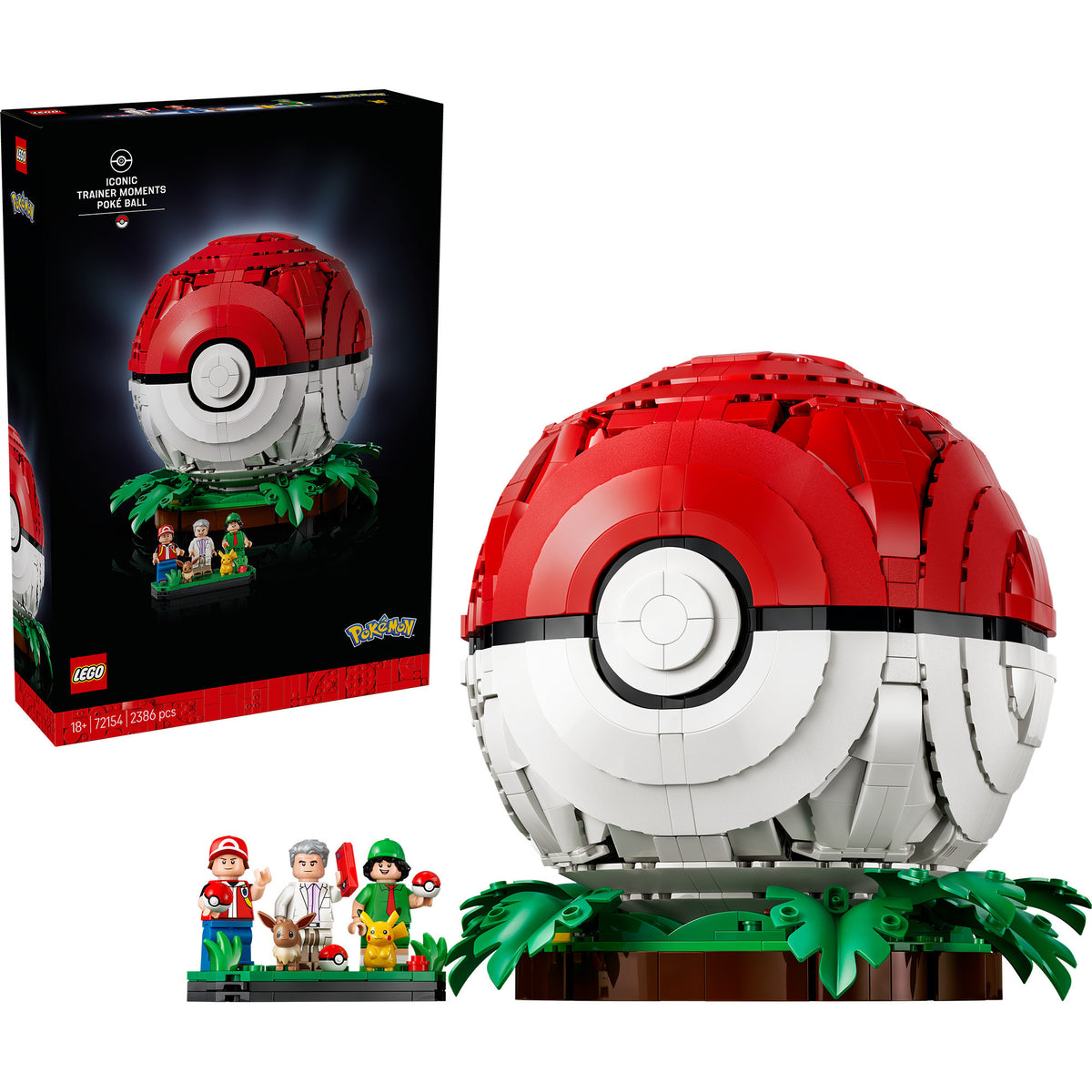 72154 Pokéball mit Beeindruckenden Trainermomenten, Konstruktionsspielzeug