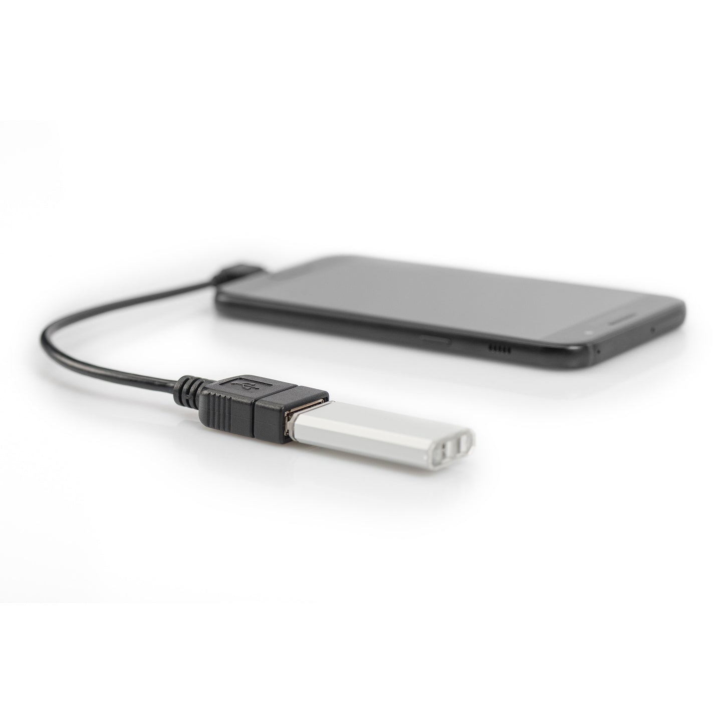 USB 2.0 Adapter, Micro USB Stecker 90° > USB-A Buchse