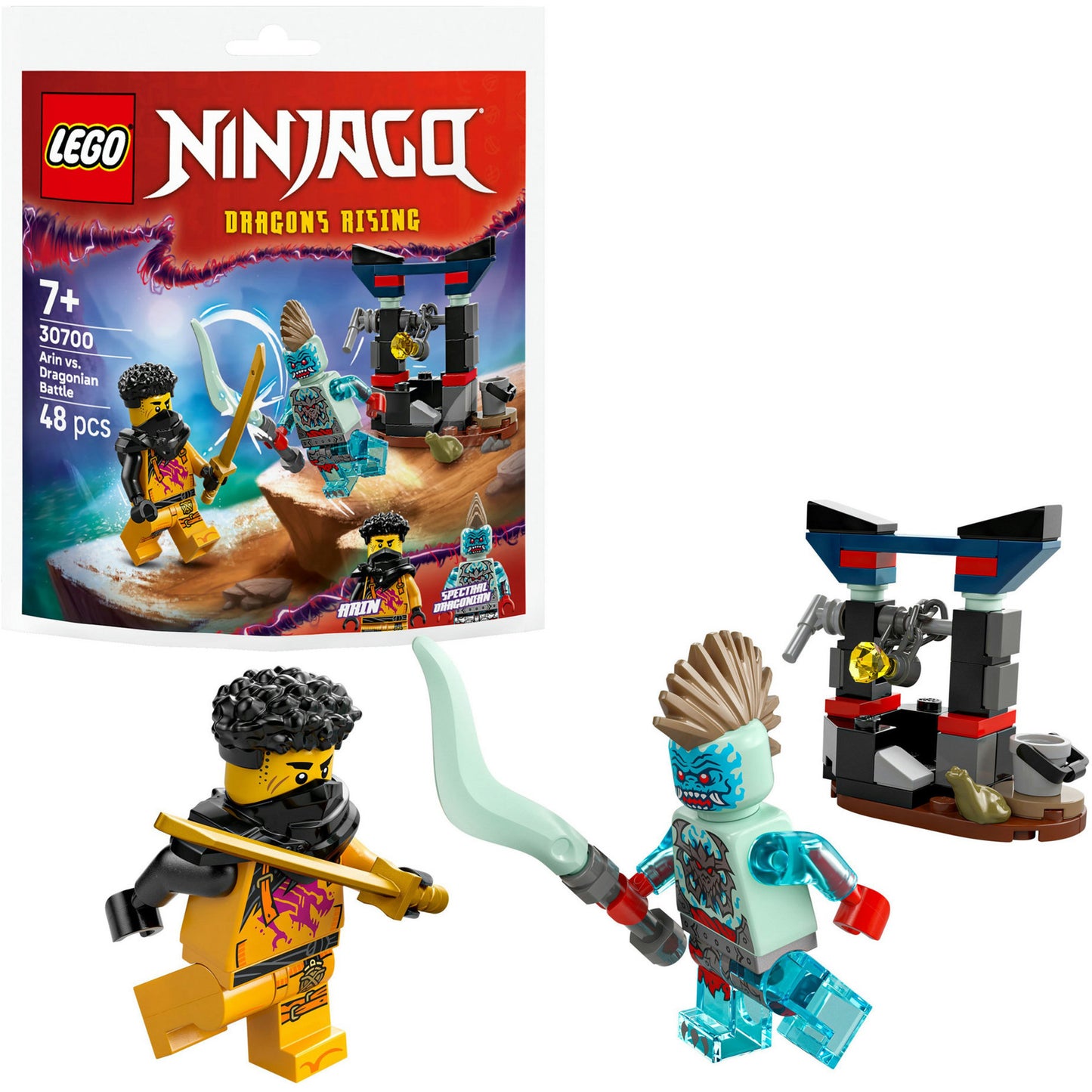 30700 Ninjago Arins Duell mit dem Drachenmenschen, Konstruktionsspielzeug