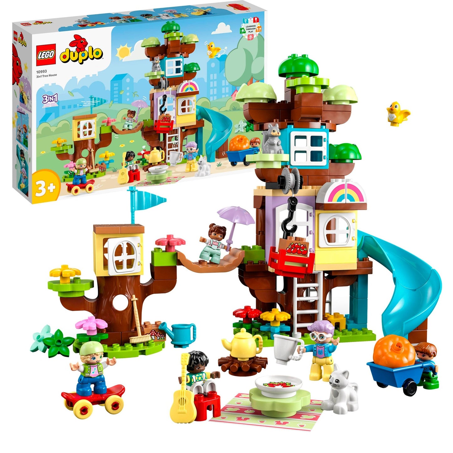 LEGO 10993 DUPLO 3-in-1-Baumhaus, Konstruktionsspielzeug