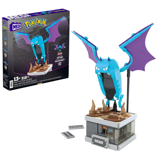 Mattel MEGA Pokémon Mini Motion Golbat, Konstruktionsspielzeug