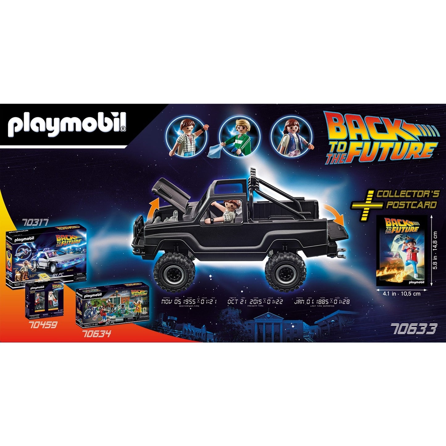 PLAYMOBIL 70633 Back to the Future Marty's Pick-up Truck, Konstruktionsspielzeug