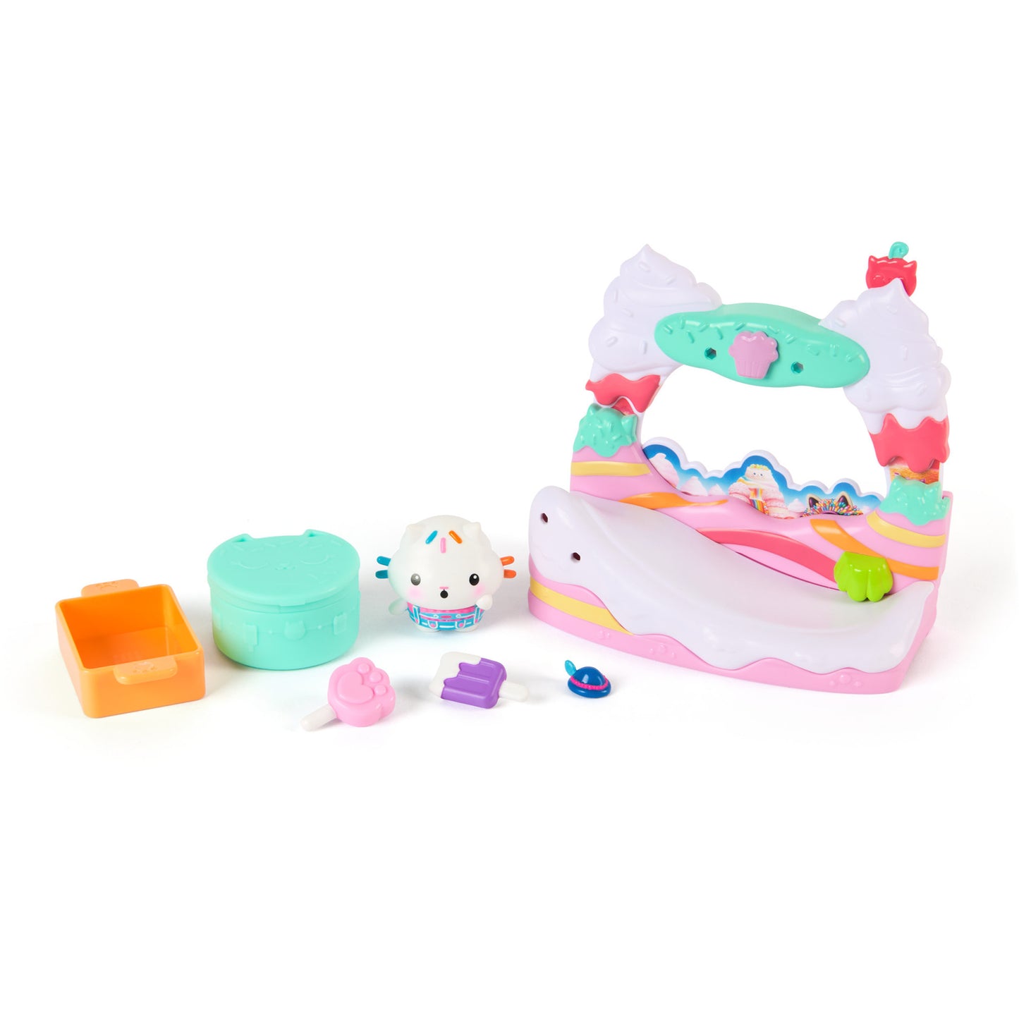 Gabby's Dollhouse: Der Film - Balkon-Spielset Kuchis süsser Balkon, Spielfigur