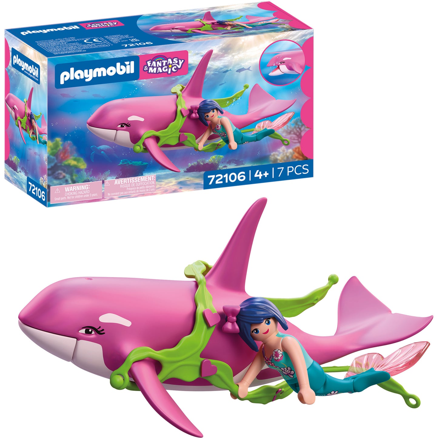 72106 Fantasy & Magic Orca mit Meerjungfrau, Konstruktionsspielzeug