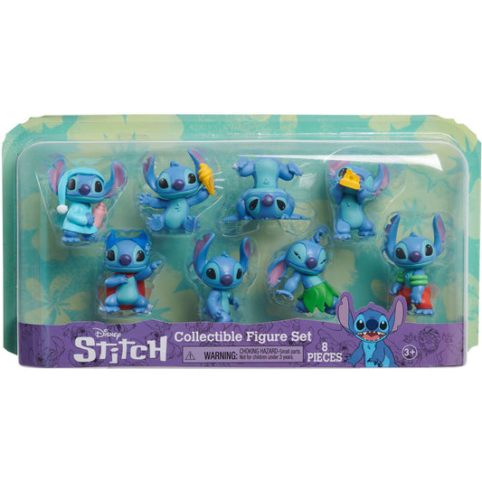 Disney Stitch Sammelbox mit 8 Figuren, Spielfigur